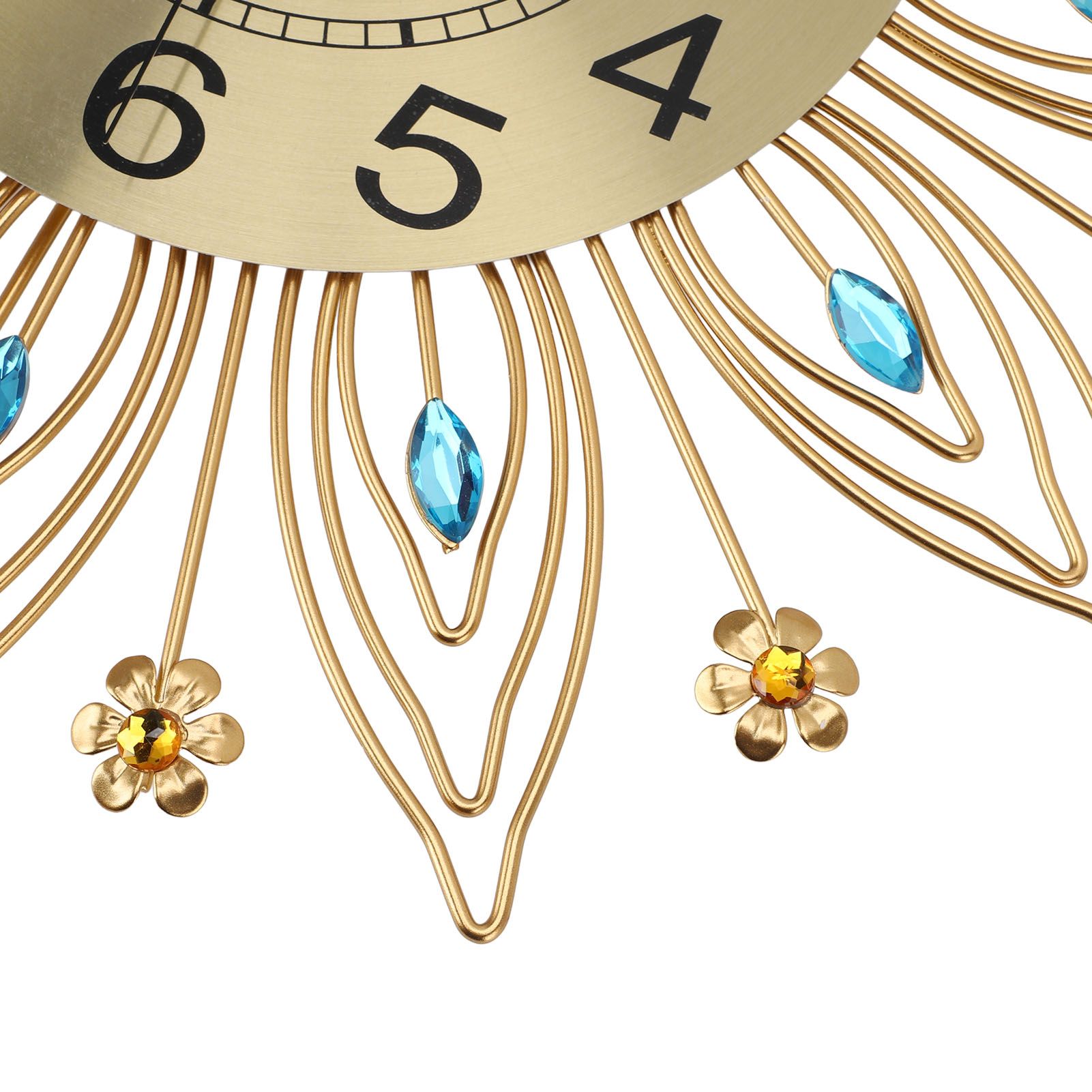 16.93in Large Wall Clock for Living Room Elegant Modern Silent Wall Clock with view 7
