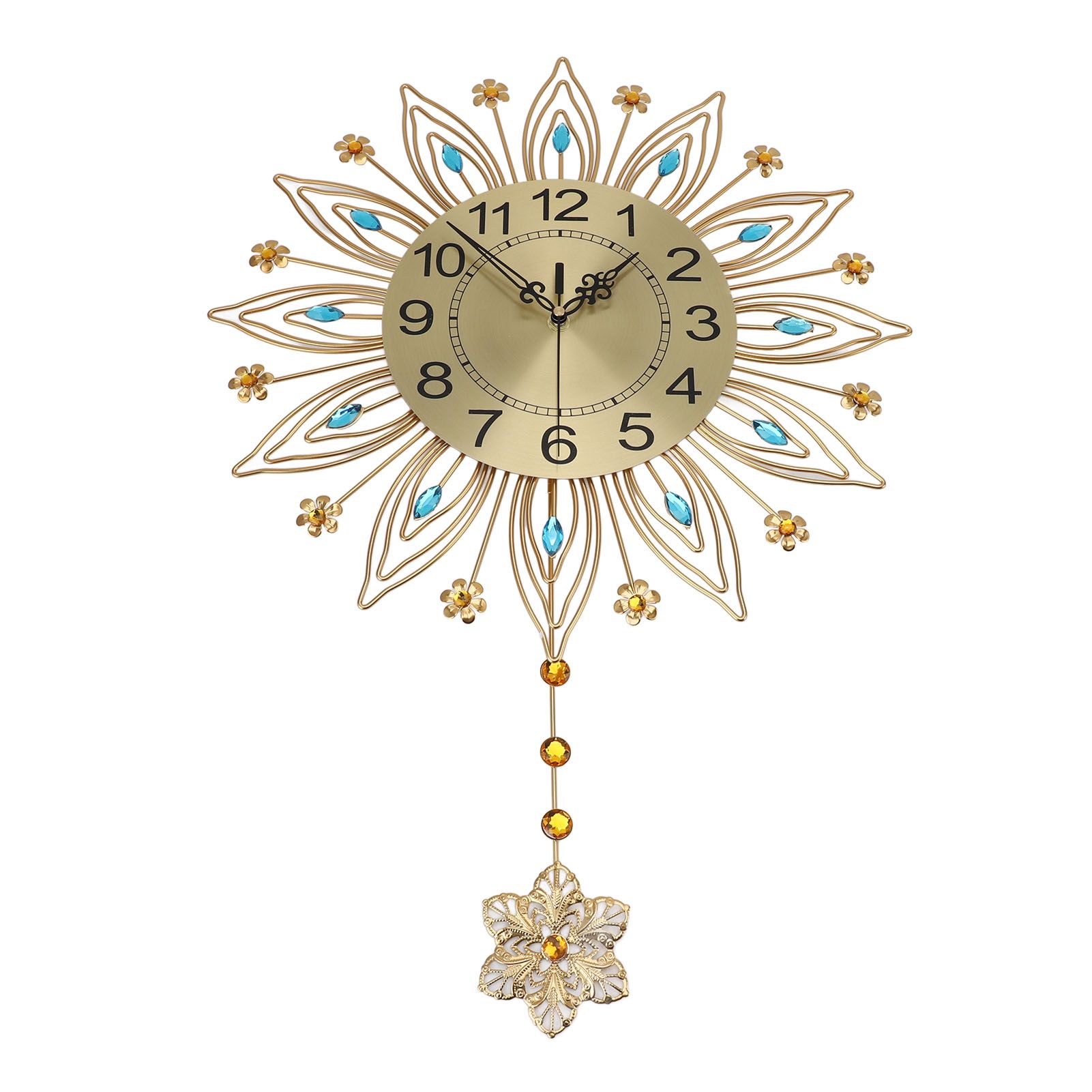 16.93in Large Wall Clock for Living Room Elegant Modern Silent Wall Clock with view 8