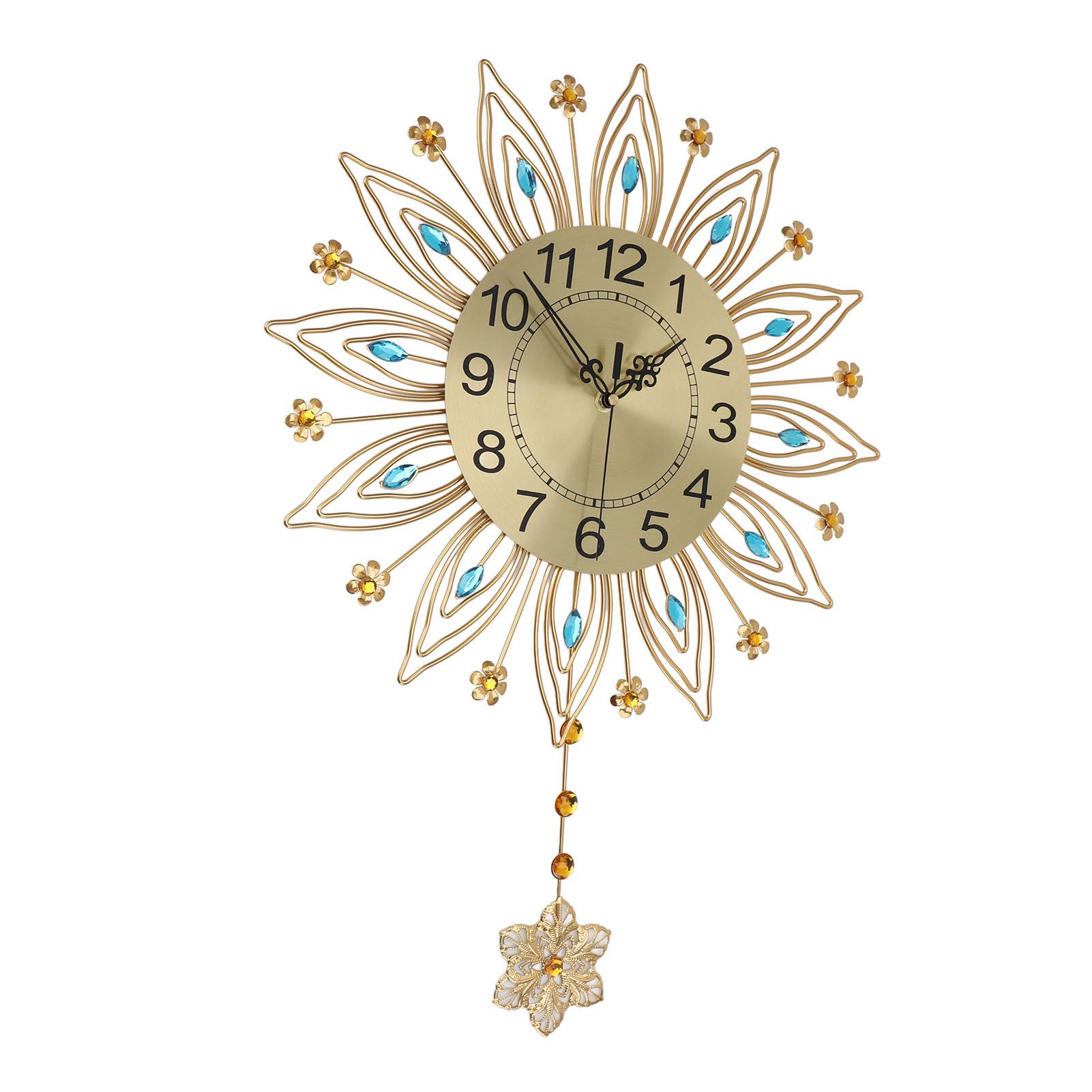 16.93in Large Wall Clock for Living Room Elegant Modern Silent Wall Clock with view 9