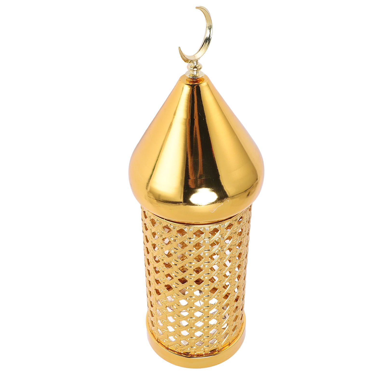 Gold Wind Lamp Handmade Retro Hollow Wind Lamp Iron Lantern for Wedding Party view 2