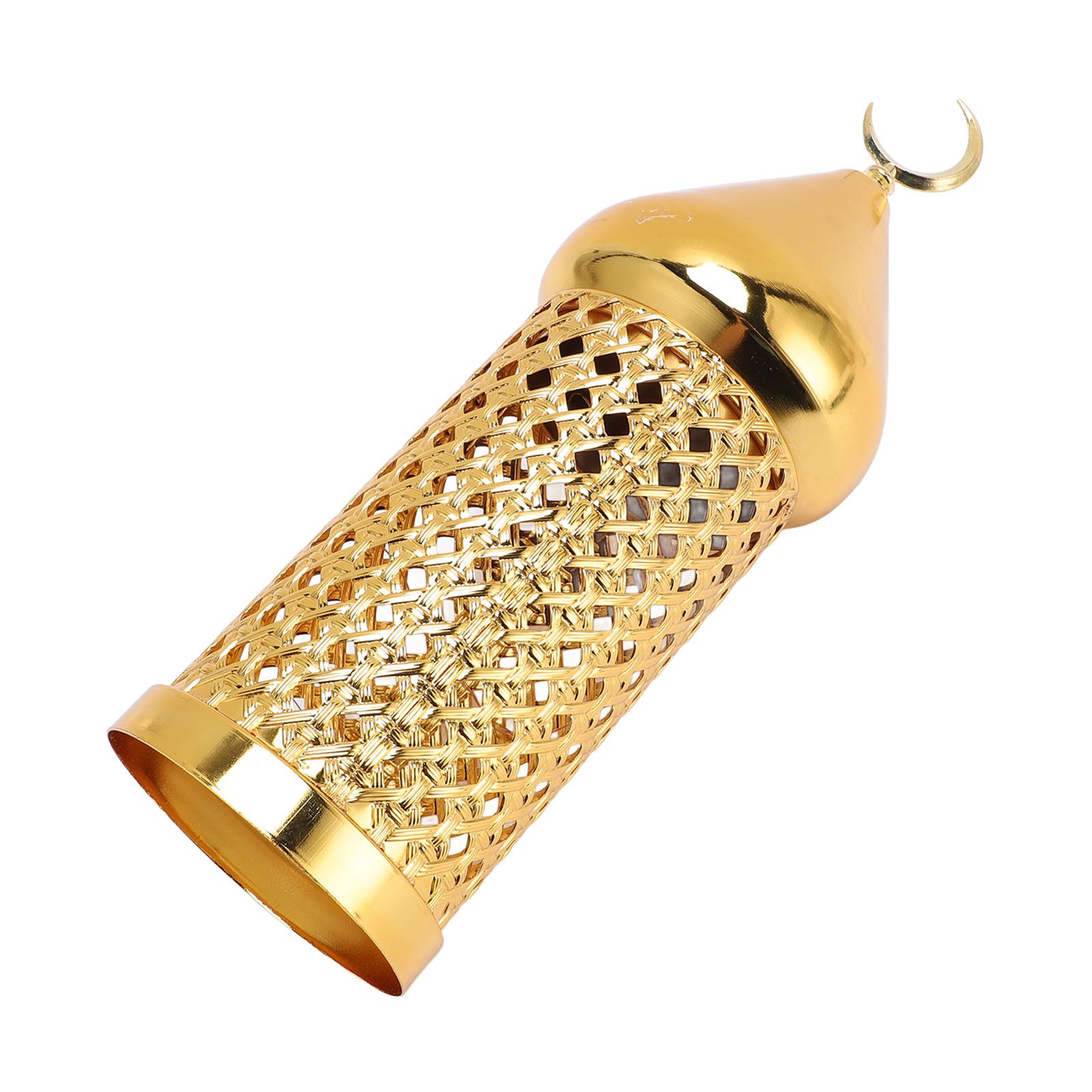Gold Wind Lamp Handmade Retro Hollow Wind Lamp Iron Lantern for Wedding Party view 3