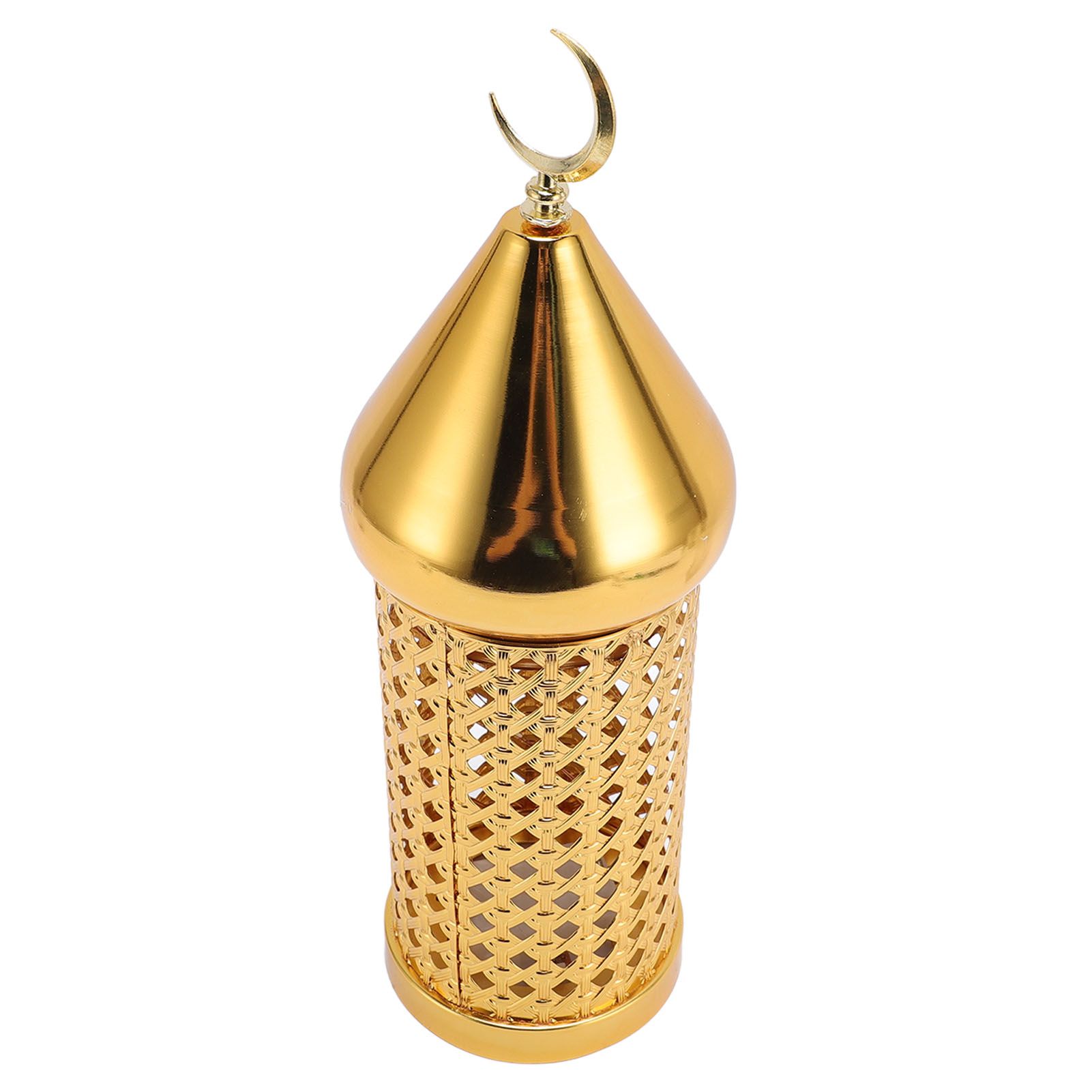 Gold Wind Lamp Handmade Retro Hollow Wind Lamp Iron Lantern for Wedding Party view 4