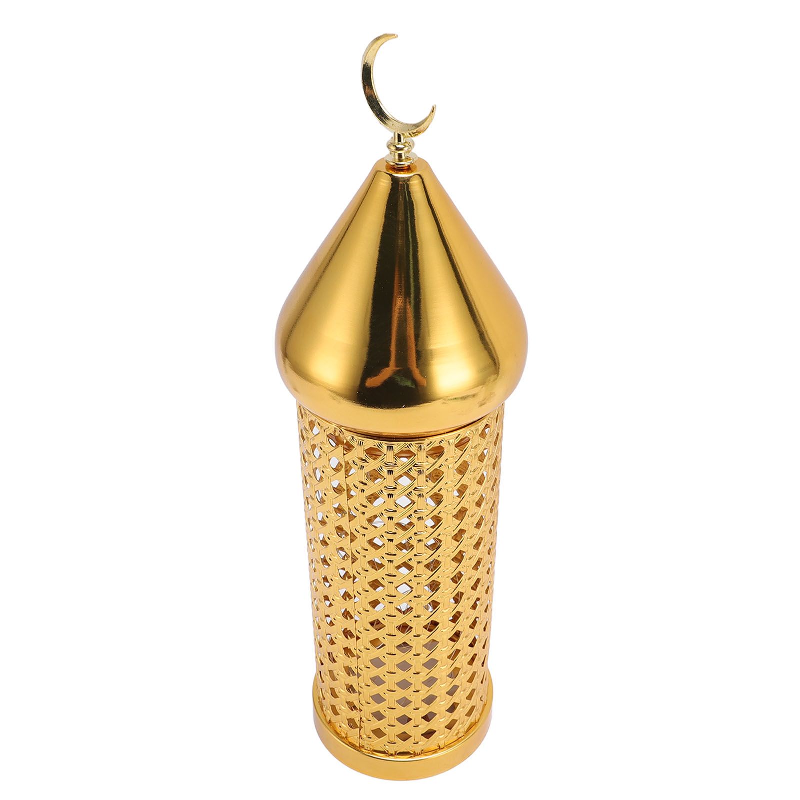 Gold Wind Lamp Handmade Retro Hollow Wind Lamp Iron Lantern for Wedding Party view 4