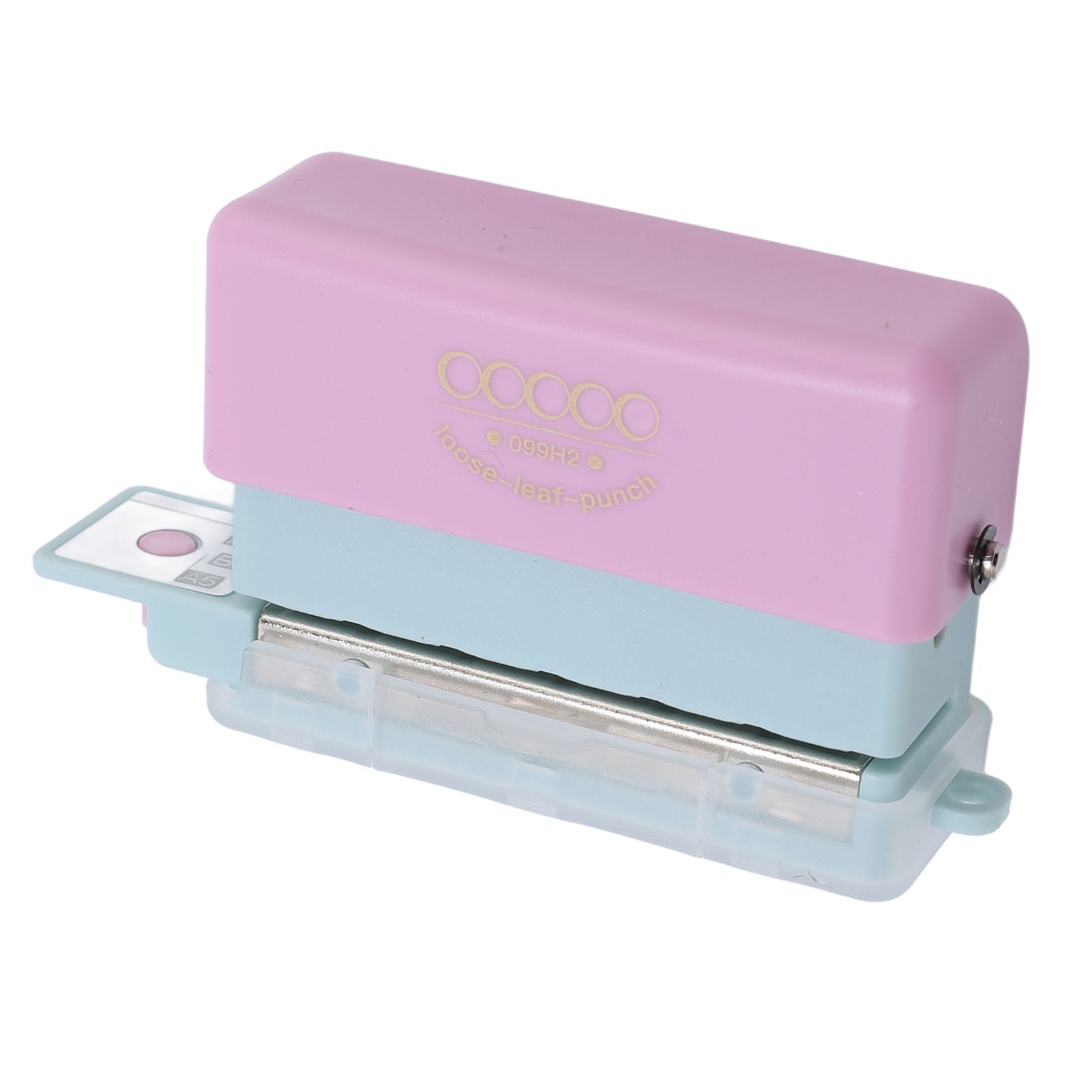 Portable Paper Punch Tool 5 Round Hole Manual Paper Puncher for A5 B5 A4 Paper view 5