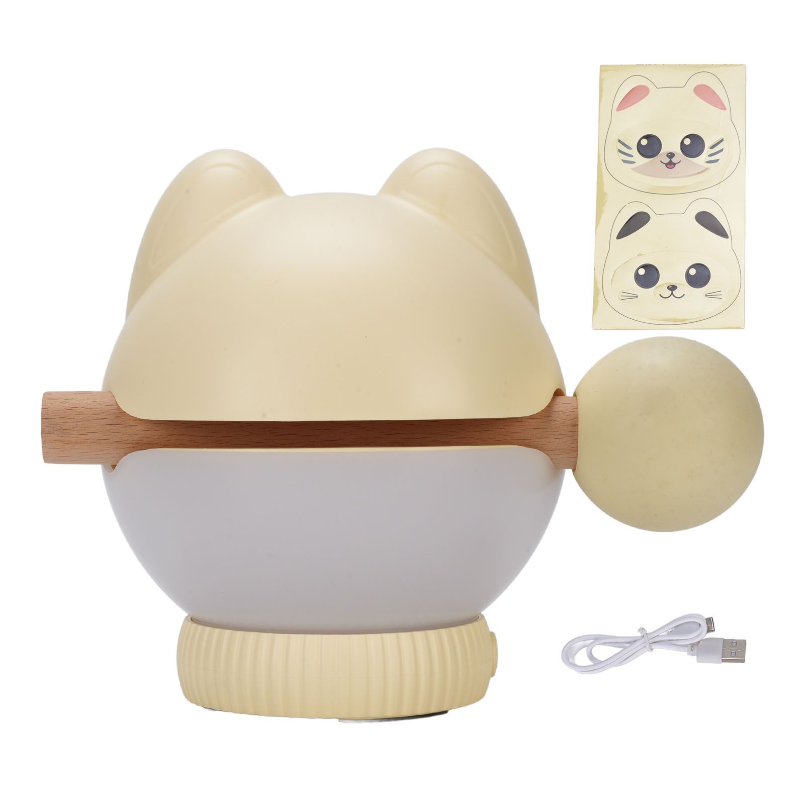 Kitten Night Light Cute Cat Lamp Cordless Dimmable Rechargeable Bedside Lamp 3 view 3
