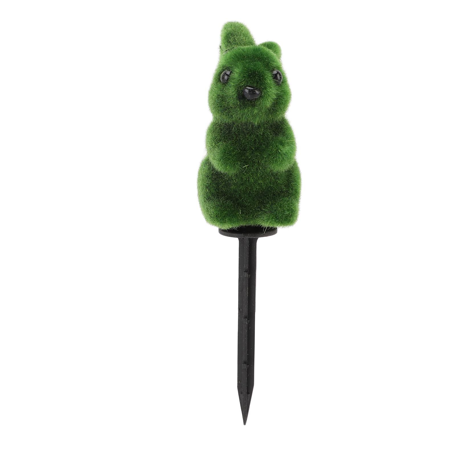 Easter Green Bunny Figurine with Garden Stake Artificial Green Rabbit Statue view 12