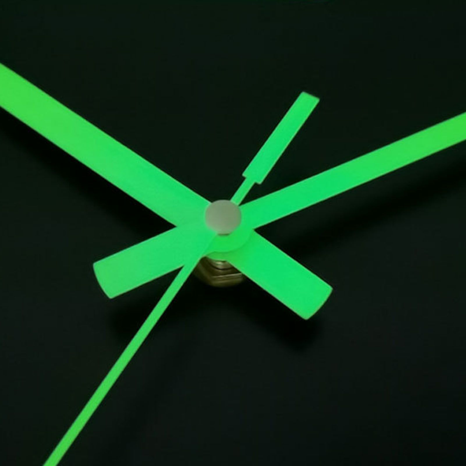 Glow in Dark Wall Clock Wooden 12 Inch Square Silent Battery Operated Rustic view 2