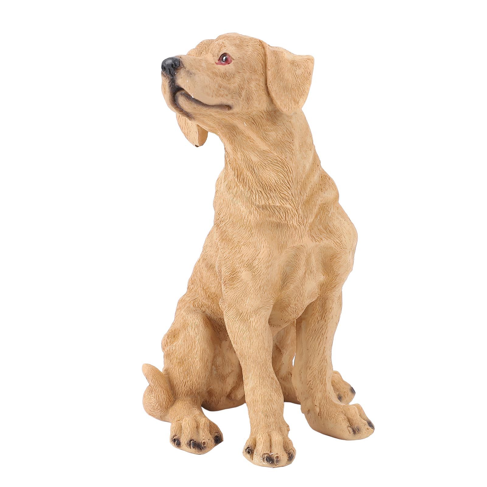 Dog Statue Resin Cute Look Waterproofing Anti Fade Lifelike Appearance Puppy view 6