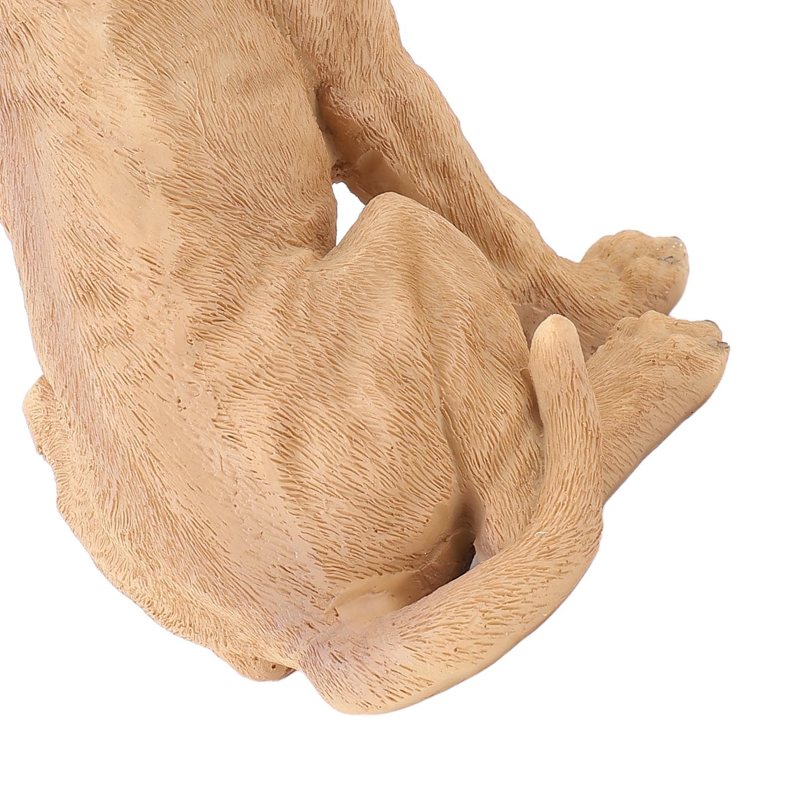 Dog Statue Resin Cute Look Waterproofing Anti Fade Lifelike Appearance Puppy view 7