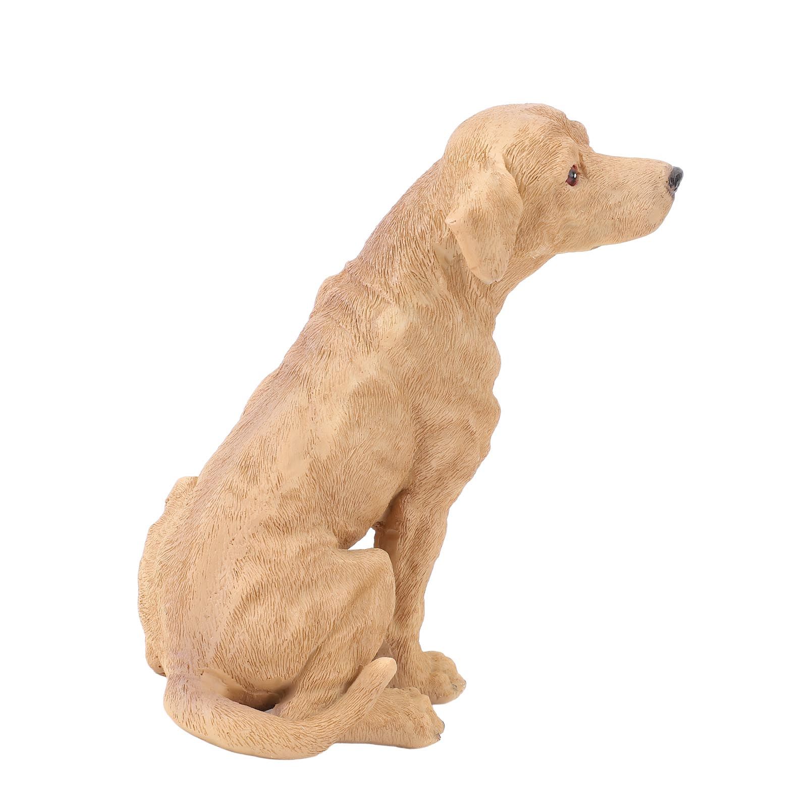 Dog Statue Resin Cute Look Waterproofing Anti Fade Lifelike Appearance Puppy view 8
