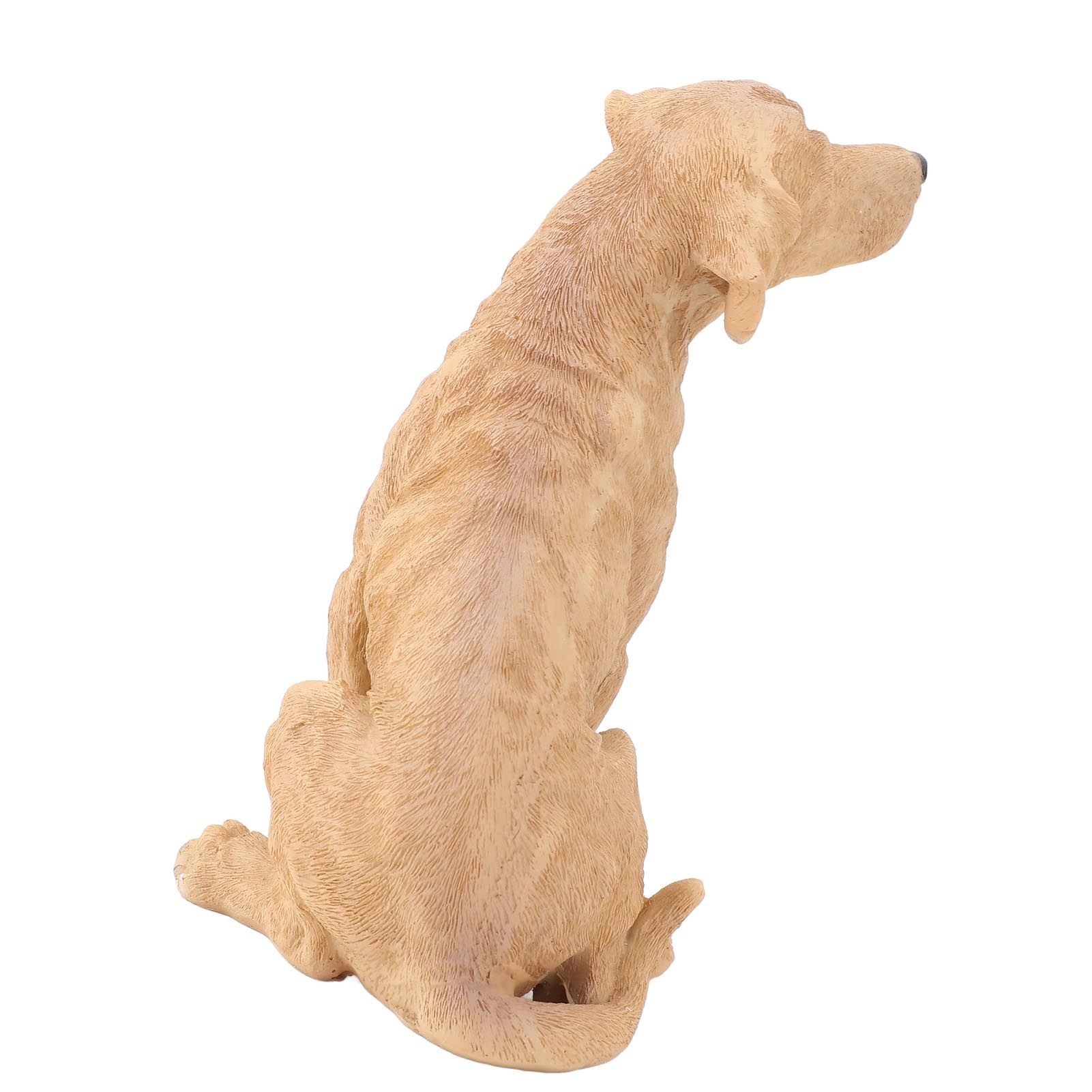 Dog Statue Resin Cute Look Waterproofing Anti Fade Lifelike Appearance Puppy view 9