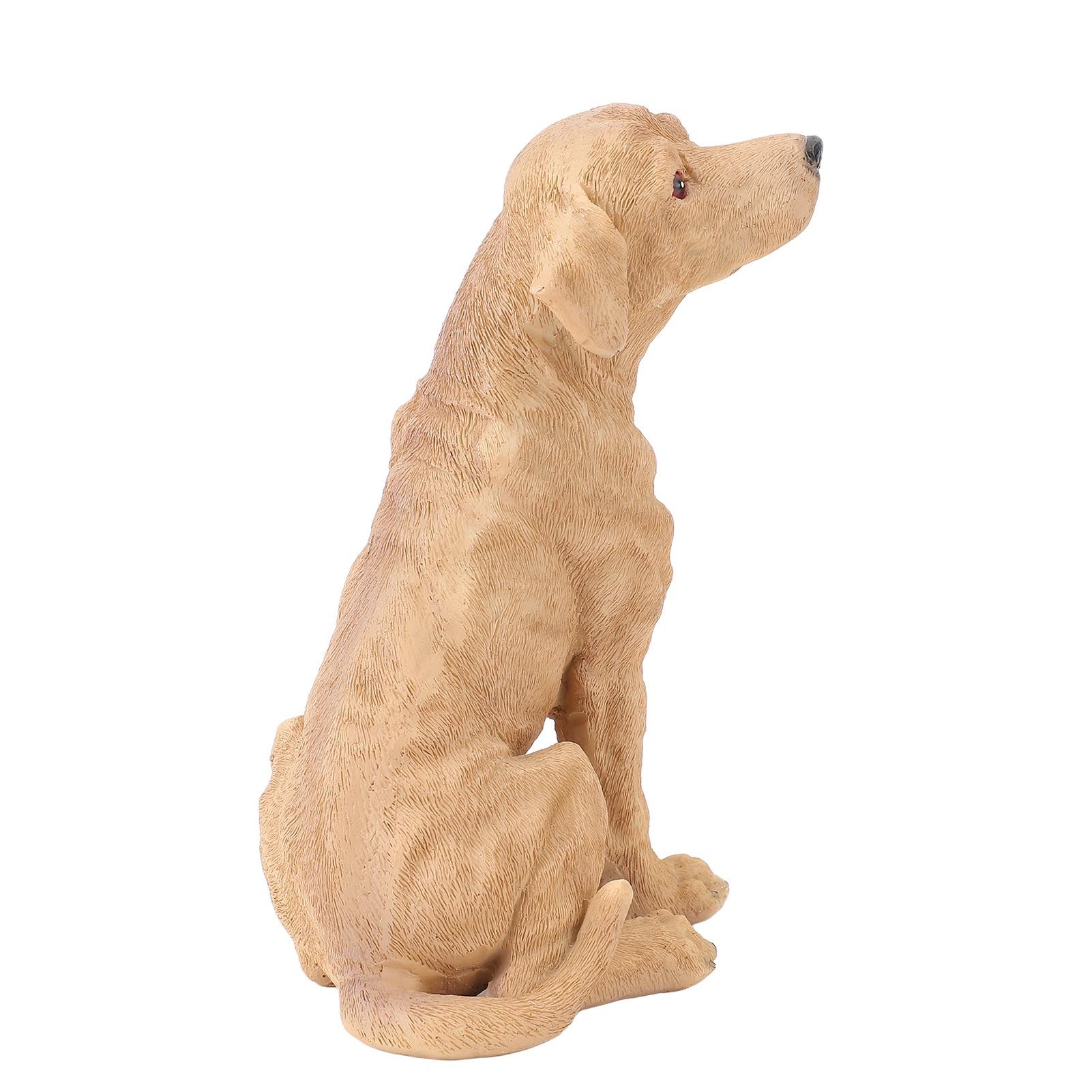 Dog Statue Resin Cute Look Waterproofing Anti Fade Lifelike Appearance Puppy view 10