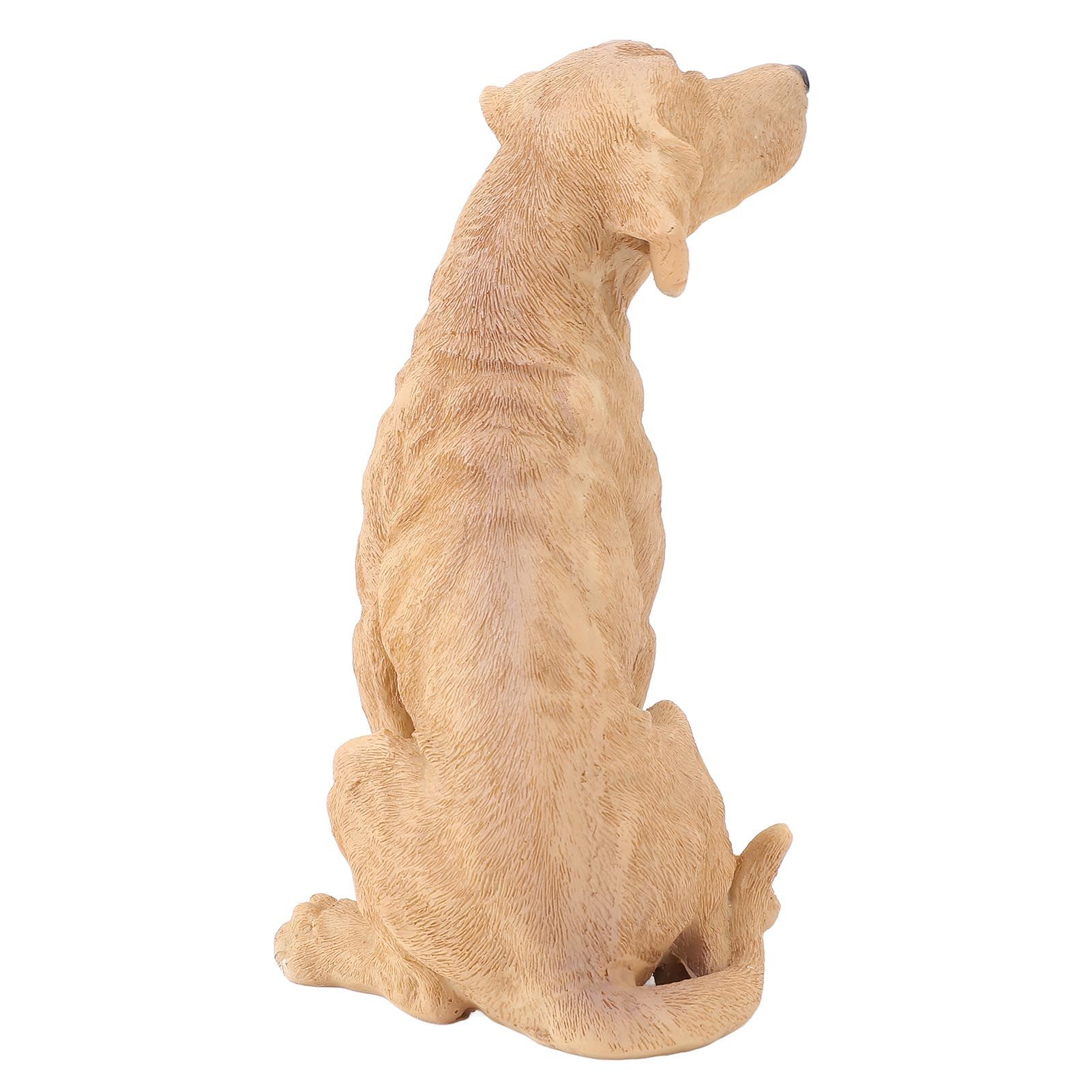 Dog Statue Resin Cute Look Waterproofing Anti Fade Lifelike Appearance Puppy view 11