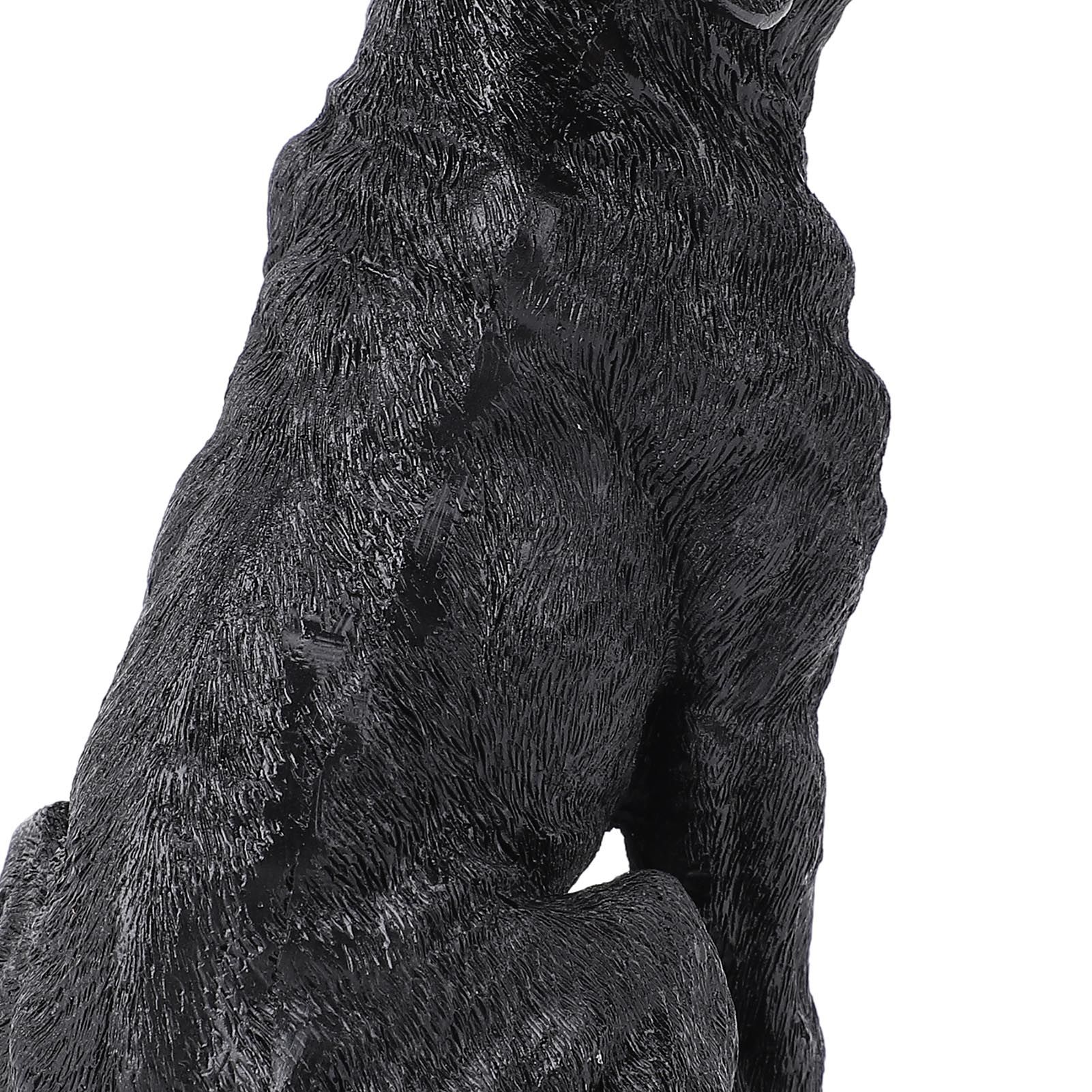 Dog Statue Resin Cute Look Waterproofing Anti Fade Lifelike Appearance Puppy view 2
