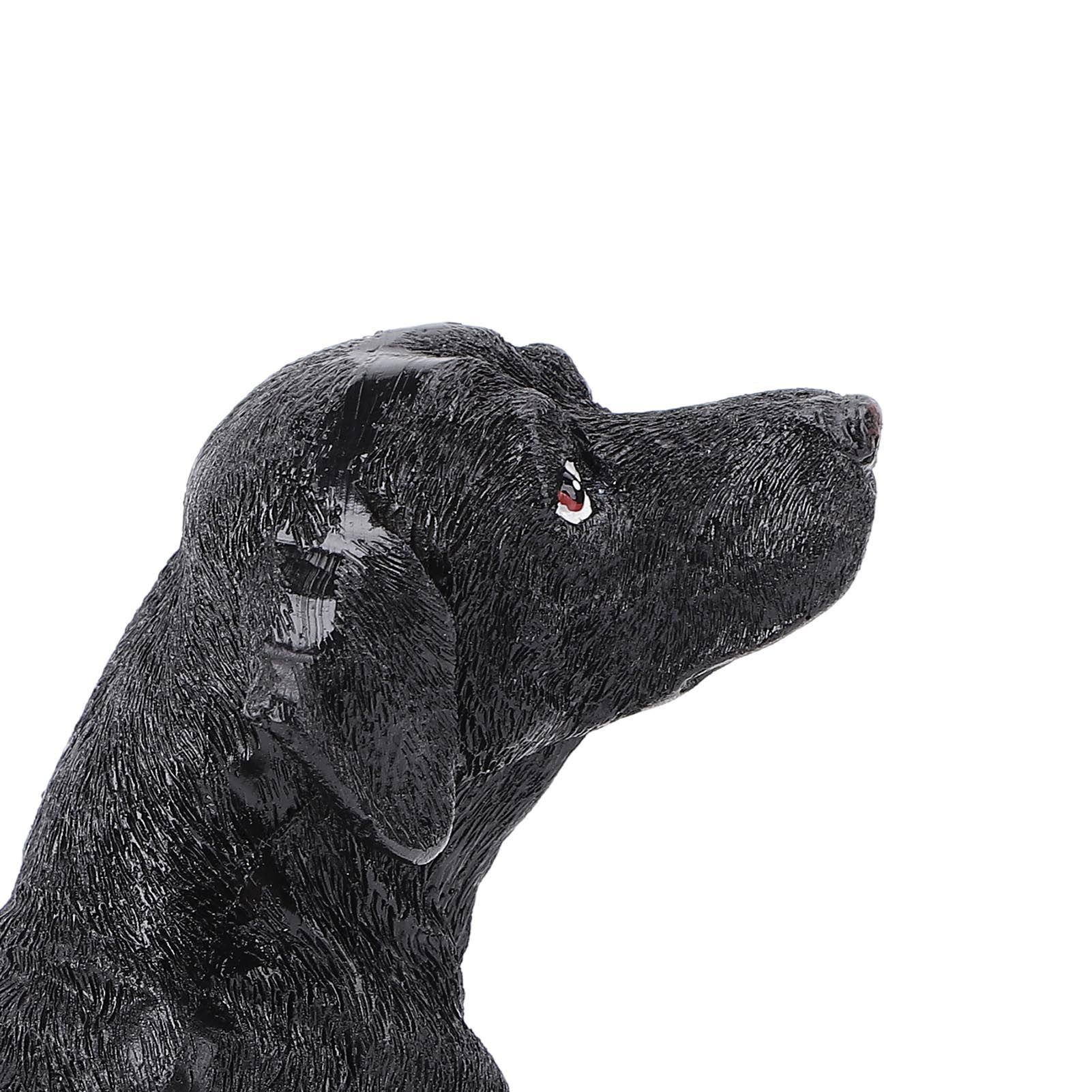 Dog Statue Resin Cute Look Waterproofing Anti Fade Lifelike Appearance Puppy view 5
