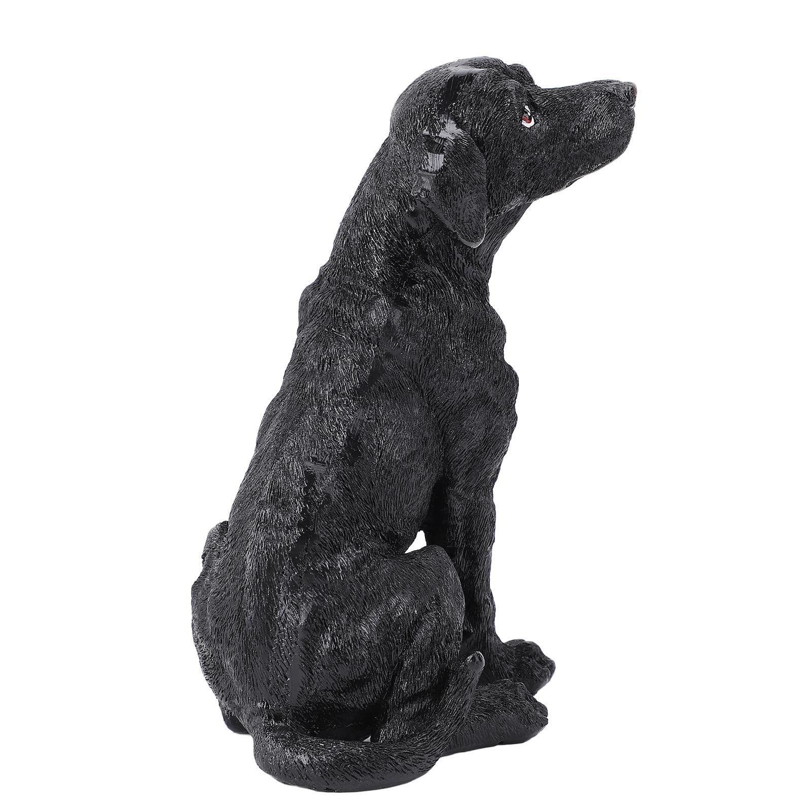 Dog Statue Resin Cute Look Waterproofing Anti Fade Lifelike Appearance Puppy view 8