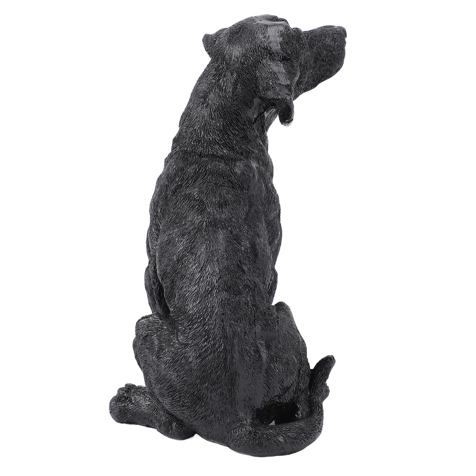 Dog Statue Resin Cute Look Waterproofing Anti Fade Lifelike Appearance Puppy view 9
