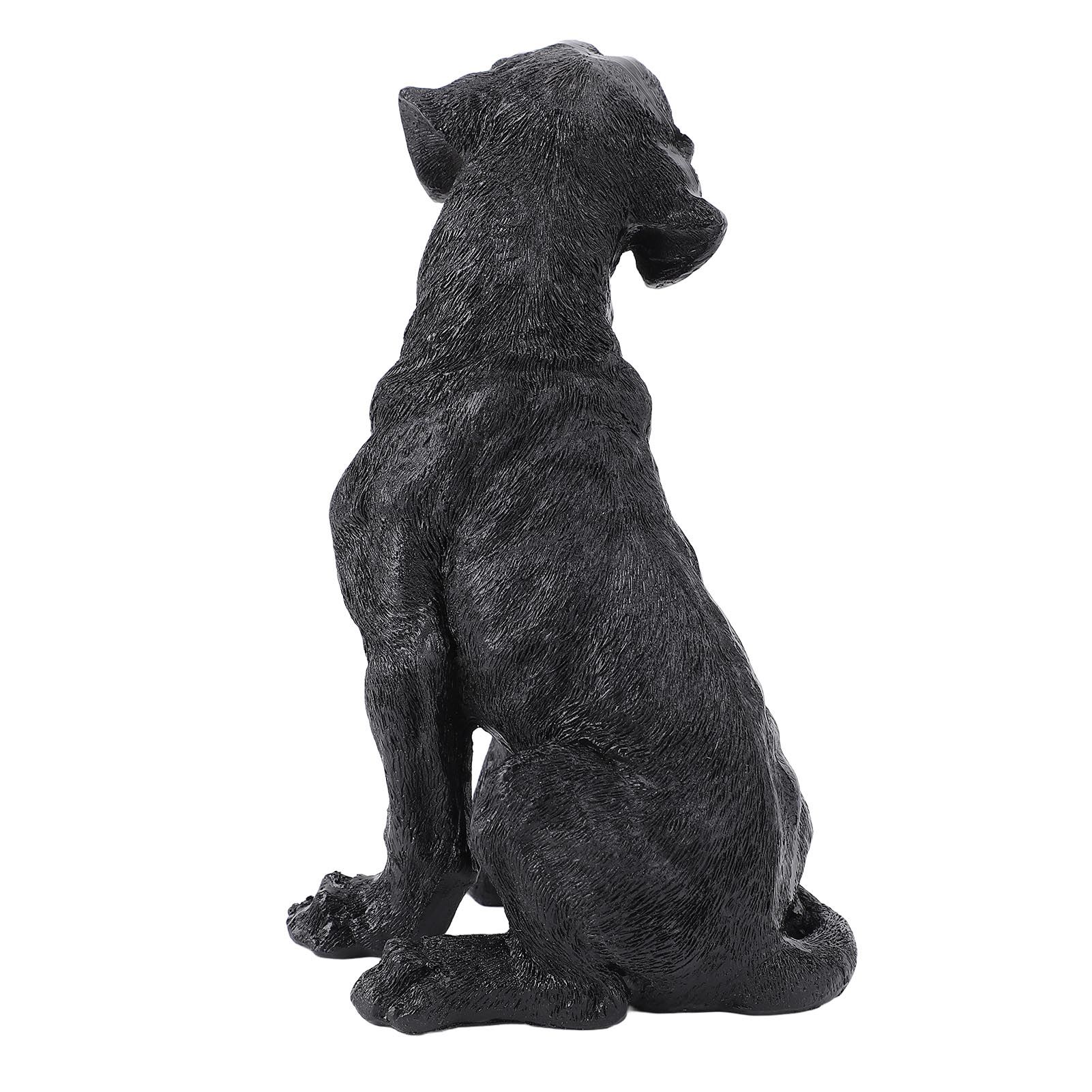 Dog Statue Resin Cute Look Waterproofing Anti Fade Lifelike Appearance Puppy view 10