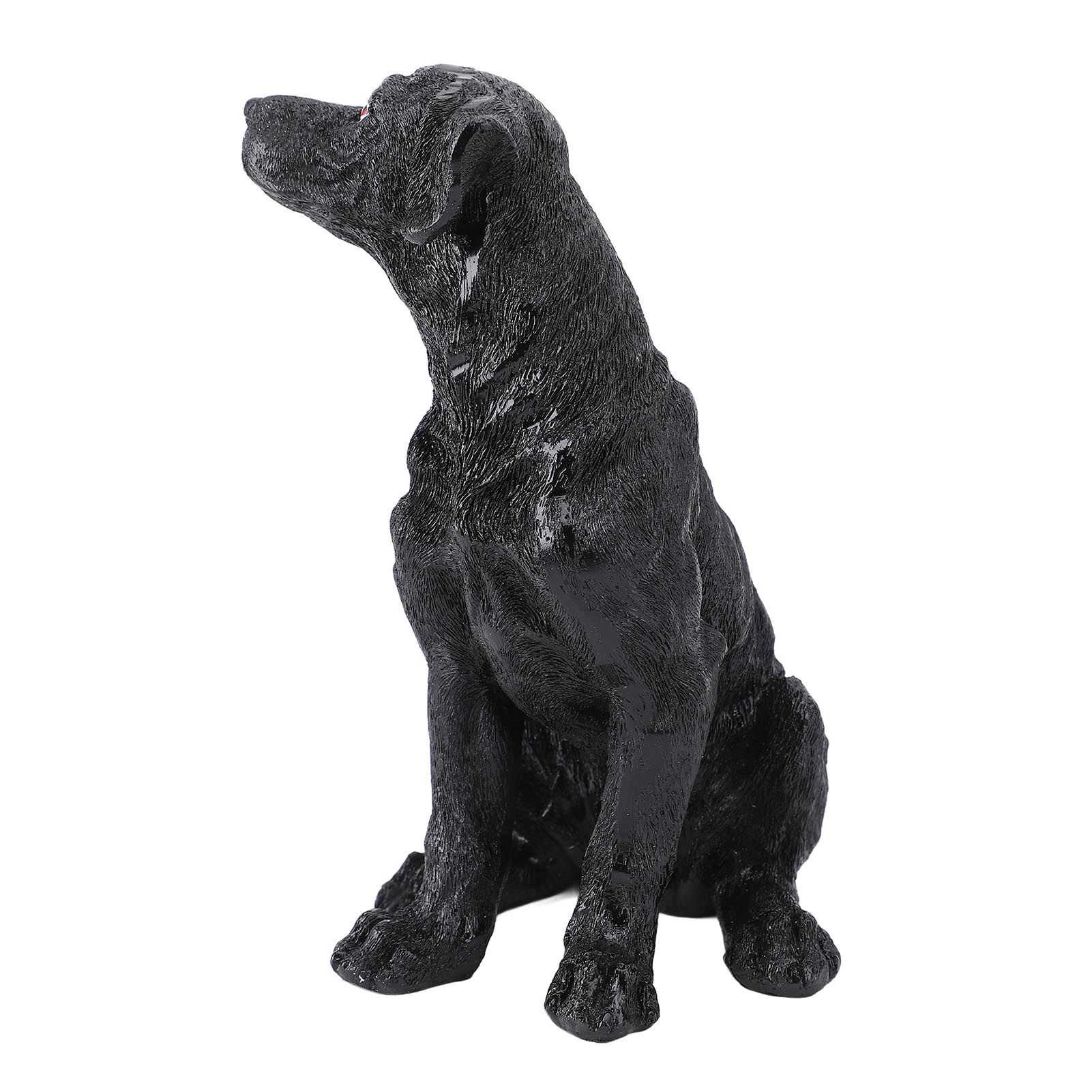 Dog Statue Resin Cute Look Waterproofing Anti Fade Lifelike Appearance Puppy view 12