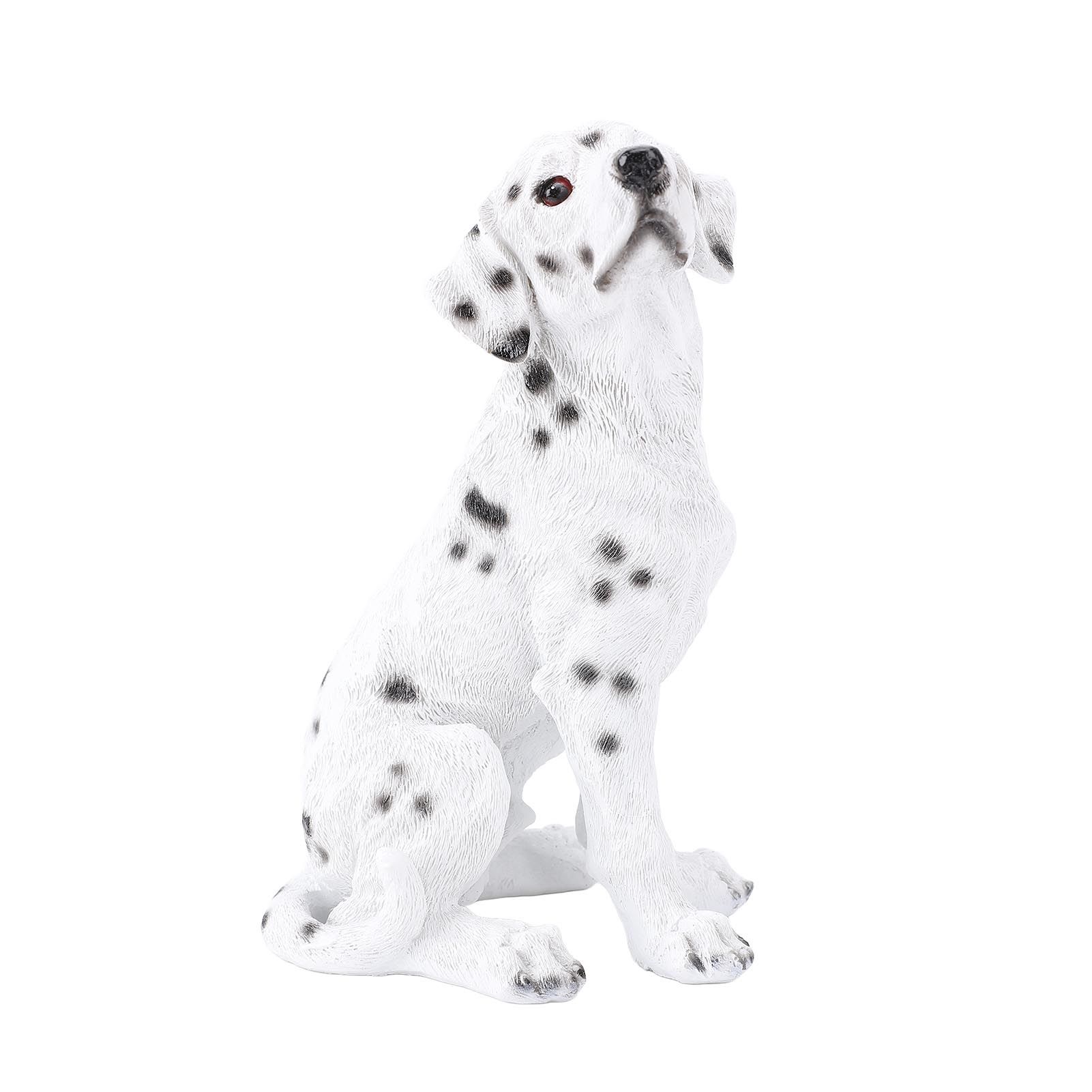 Dog Statue Resin Cute Look Waterproofing Anti Fade Lifelike Appearance Puppy view 3