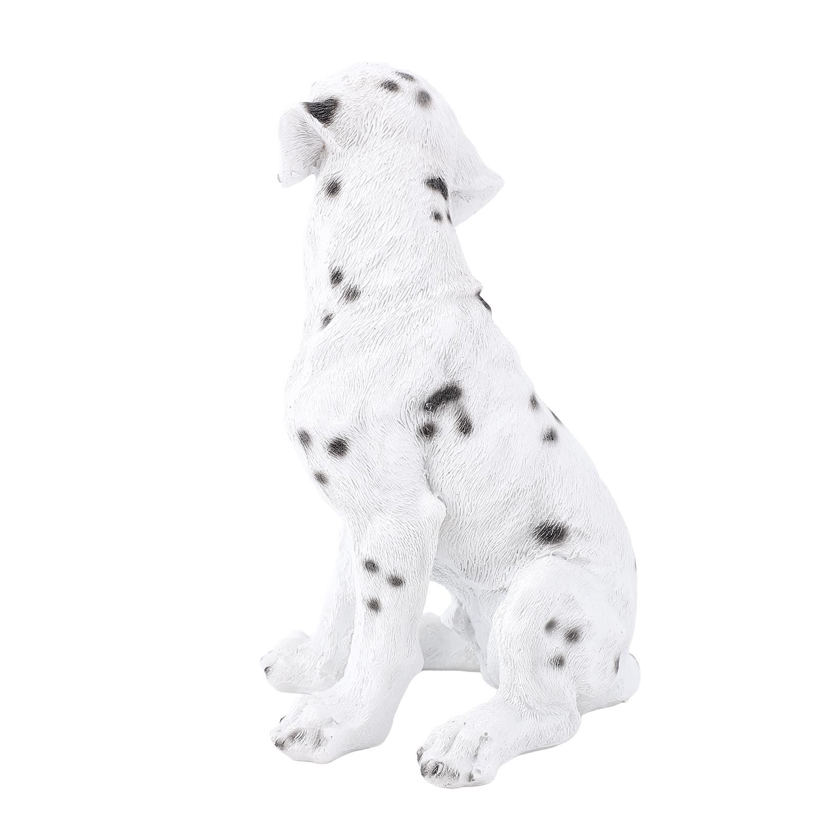 Dog Statue Resin Cute Look Waterproofing Anti Fade Lifelike Appearance Puppy view 11