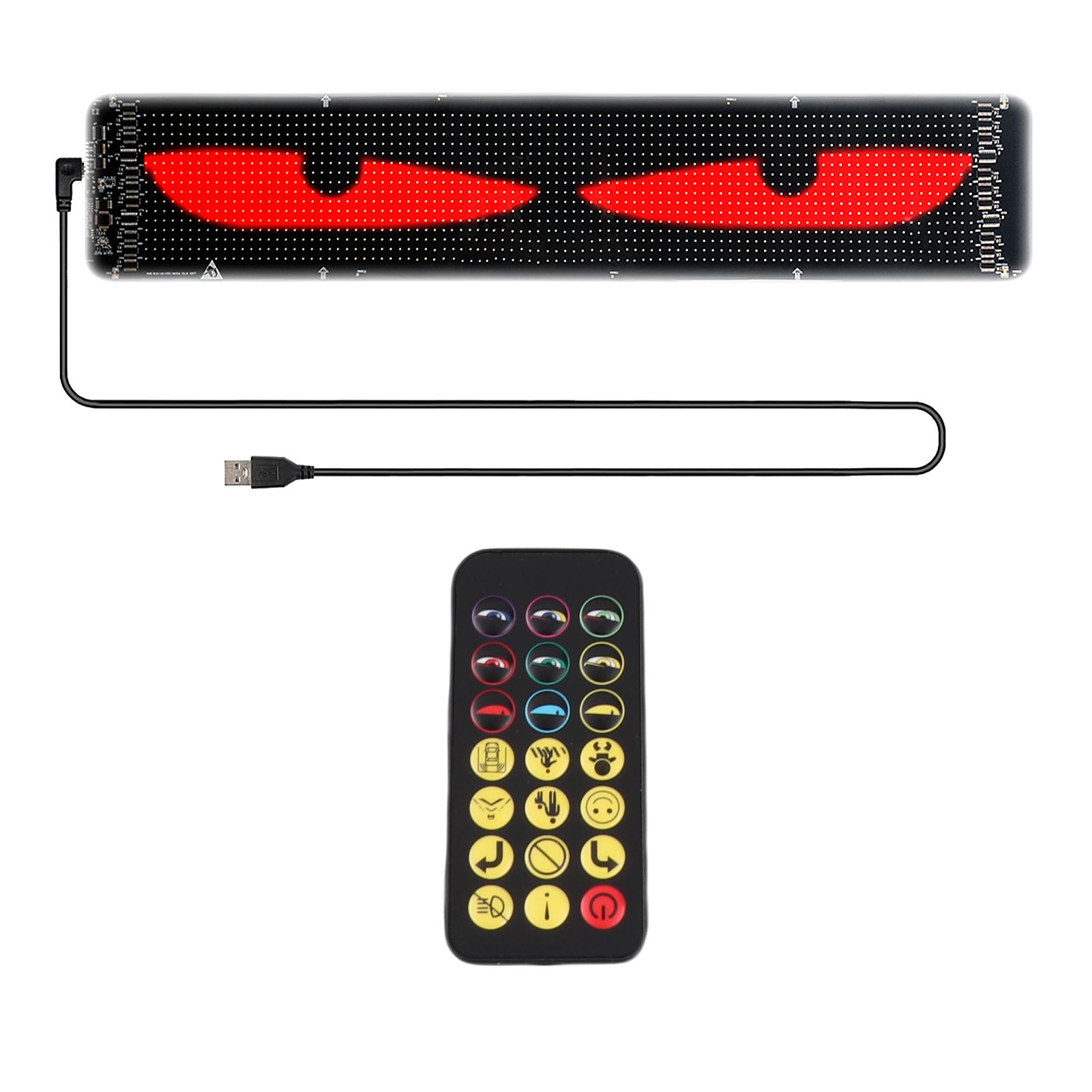 DIY Eyes Light for Windshield with Remote and APP Control BT Connect view 5