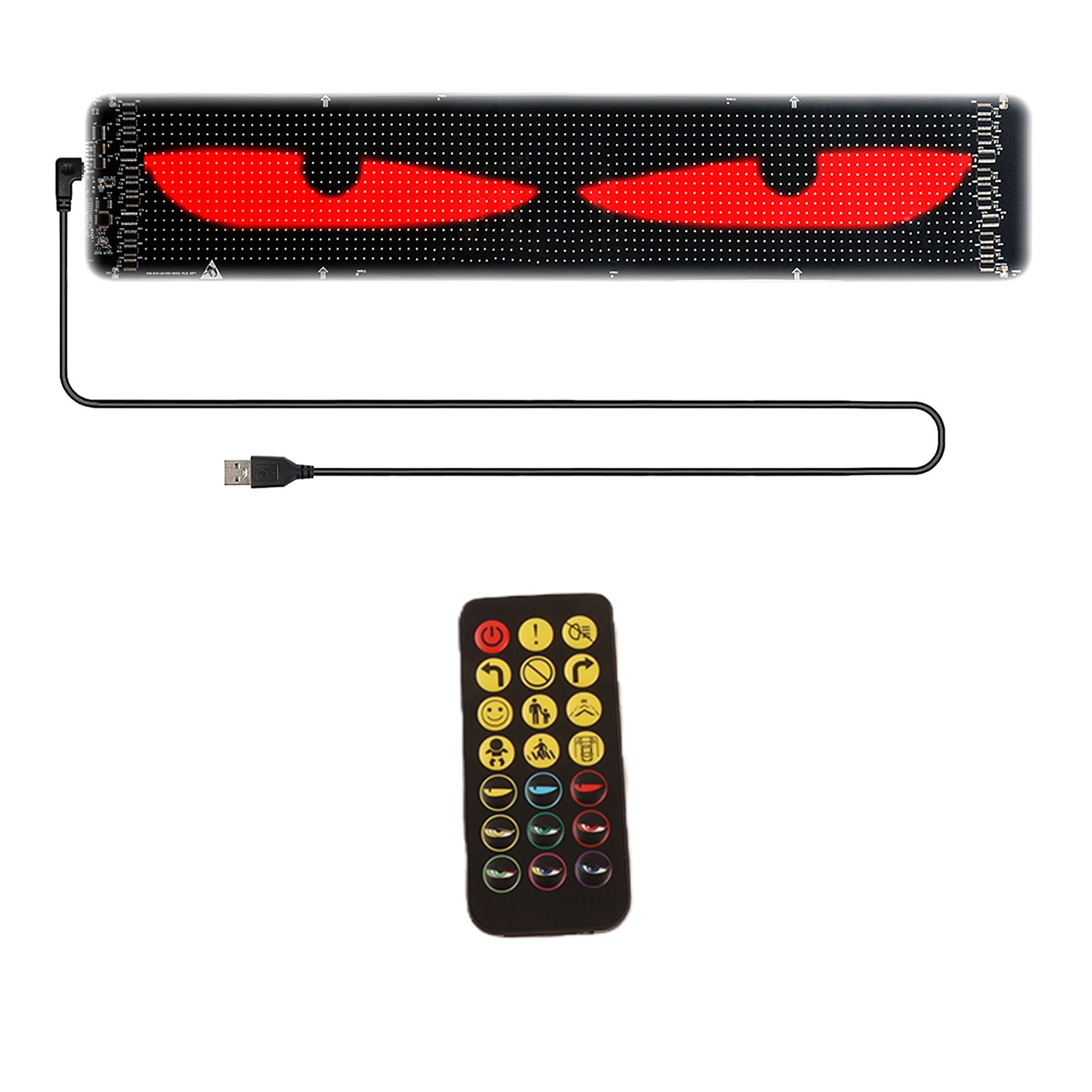 DIY Eyes Light for Windshield with Remote and APP Control BT Connect view 6