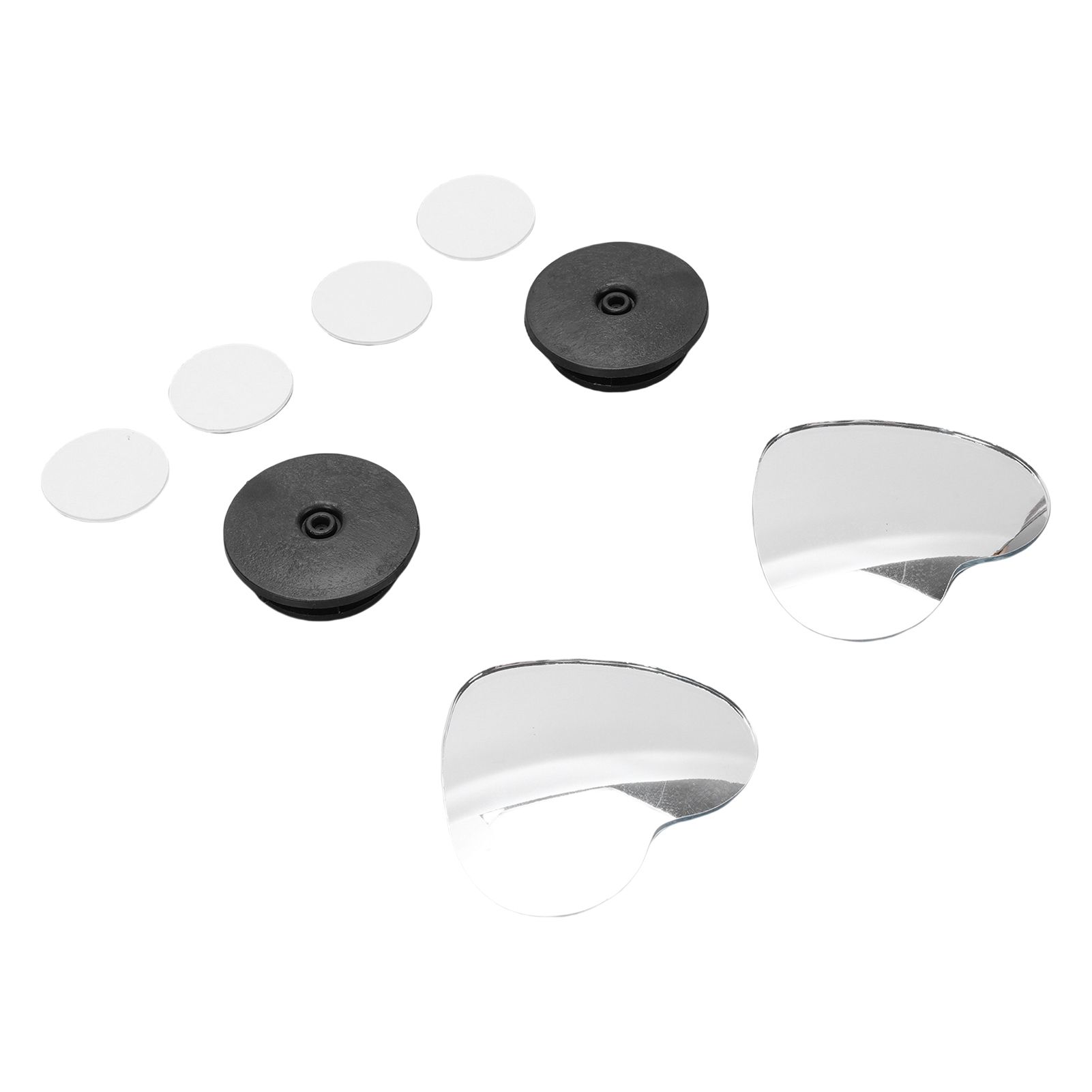 4pcs Heart Blind Spot Mirrors HD Glass Frameless Convex Rear View Mirrors view 10