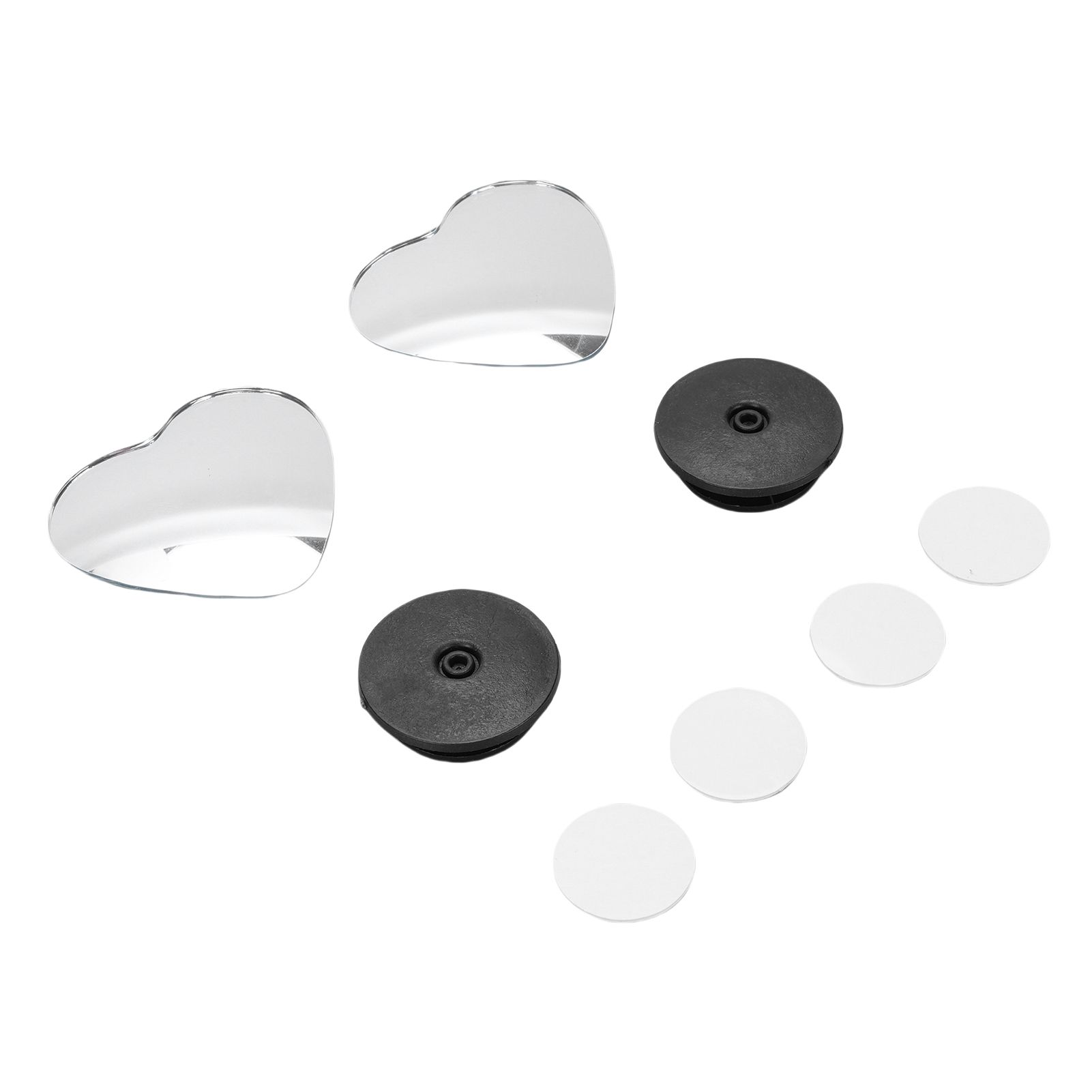 4pcs Heart Blind Spot Mirrors HD Glass Frameless Convex Rear View Mirrors view 11