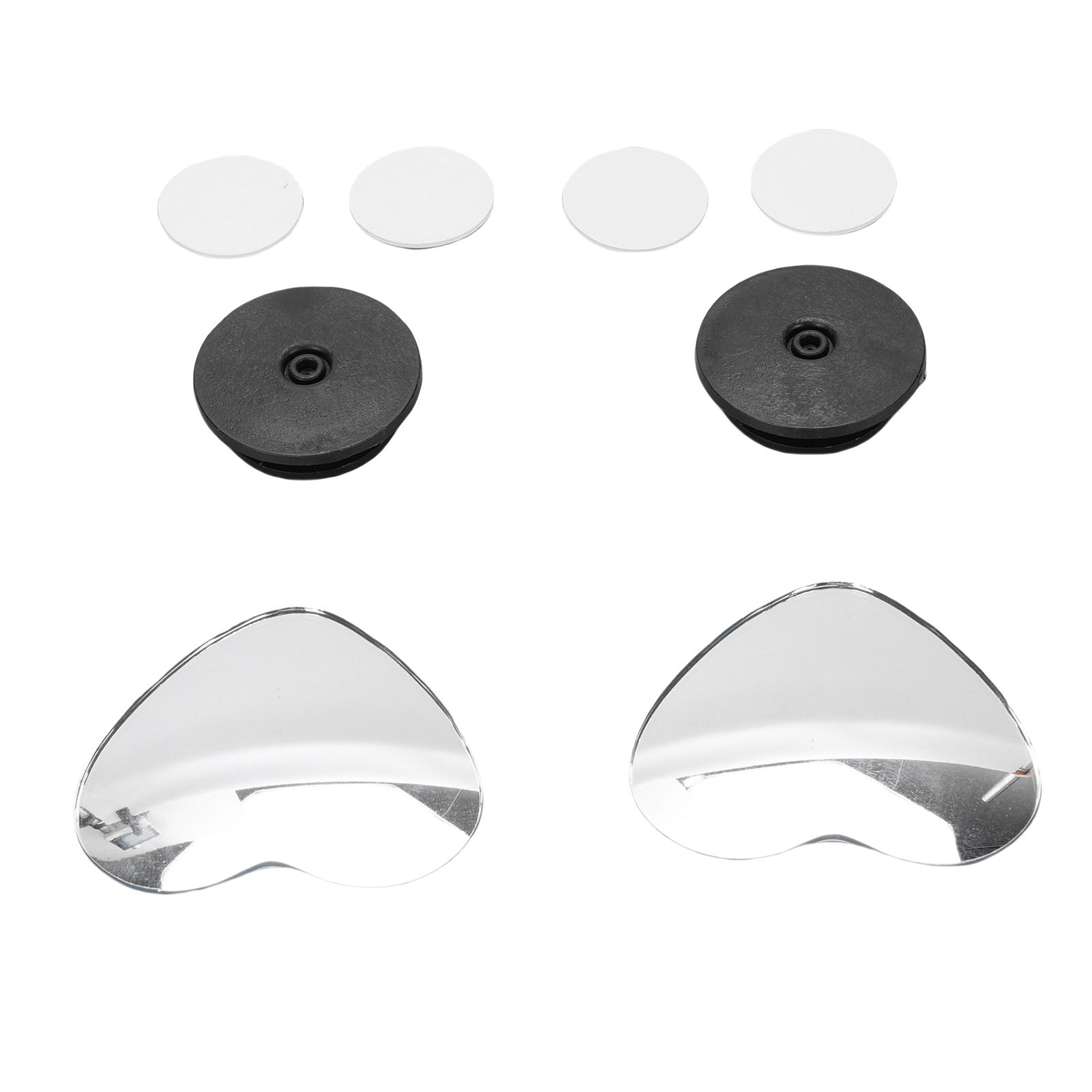 4pcs Heart Blind Spot Mirrors HD Glass Frameless Convex Rear View Mirrors view 12