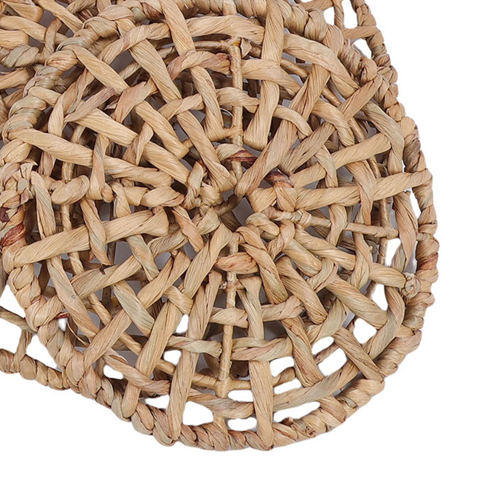 Wall Basket Decor 50cm 35cm 25cm Diameter 3D Design Handmade Round Rattan view 2