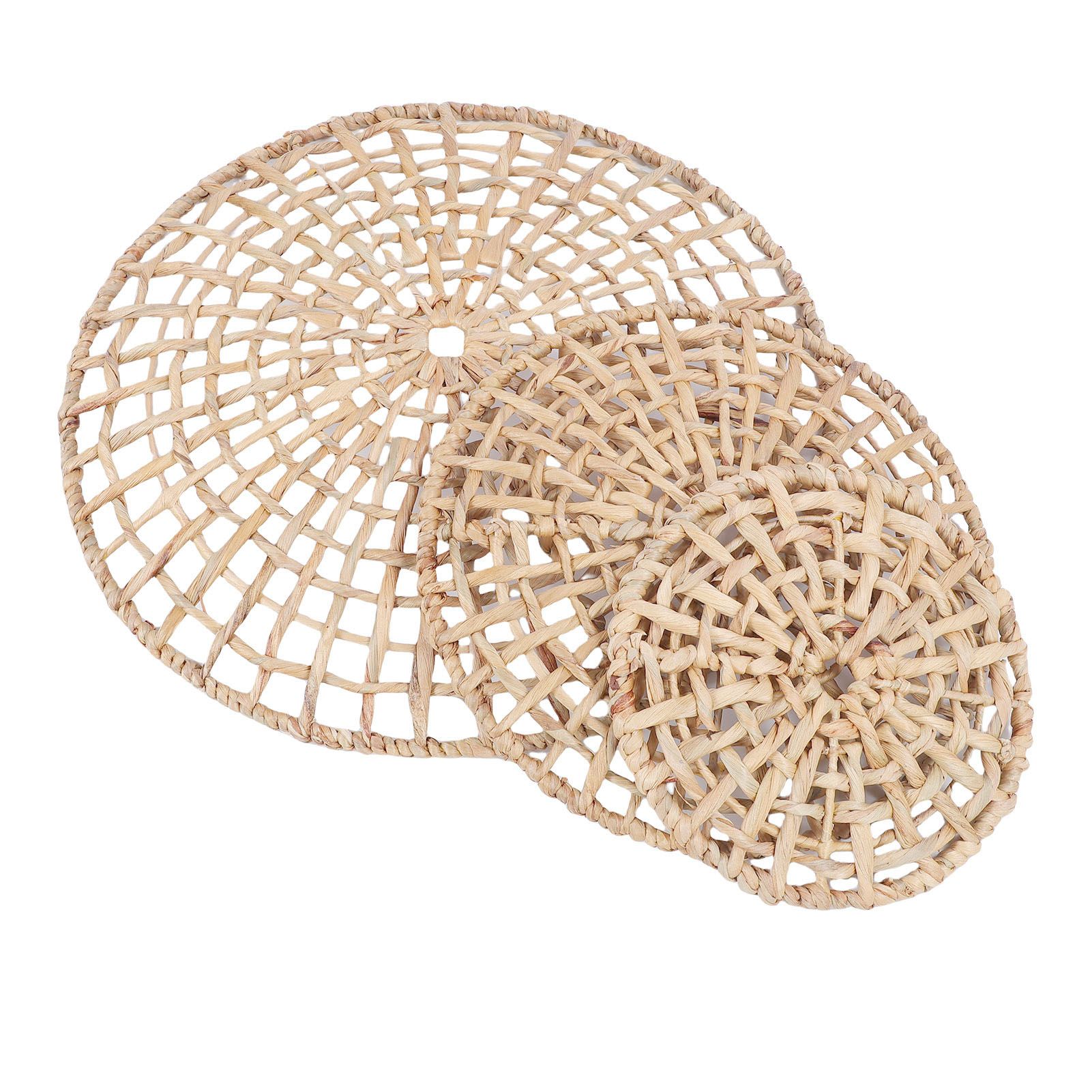 Wall Basket Decor 50cm 35cm 25cm Diameter 3D Design Handmade Round Rattan view 7
