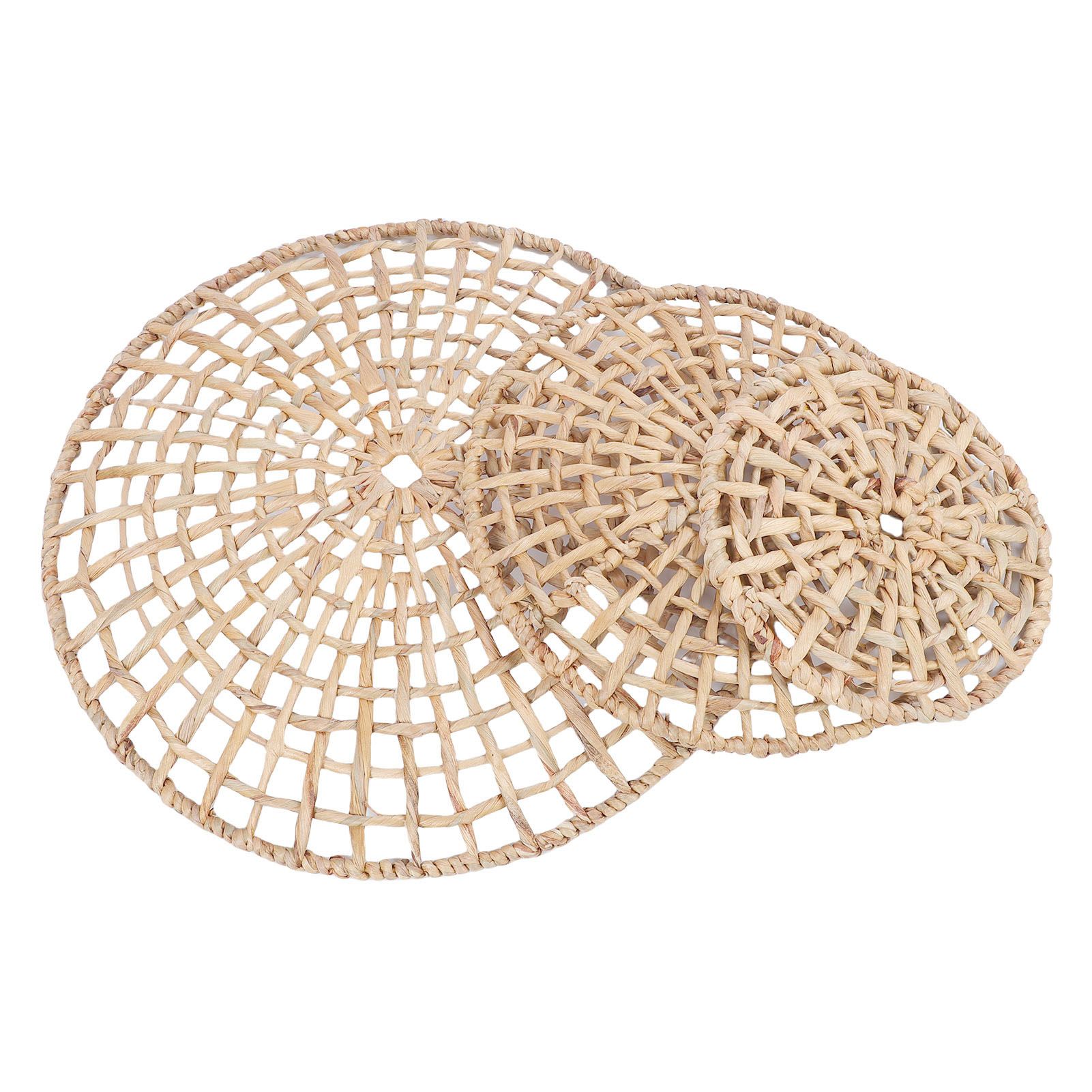 Wall Basket Decor 50cm 35cm 25cm Diameter 3D Design Handmade Round Rattan view 8