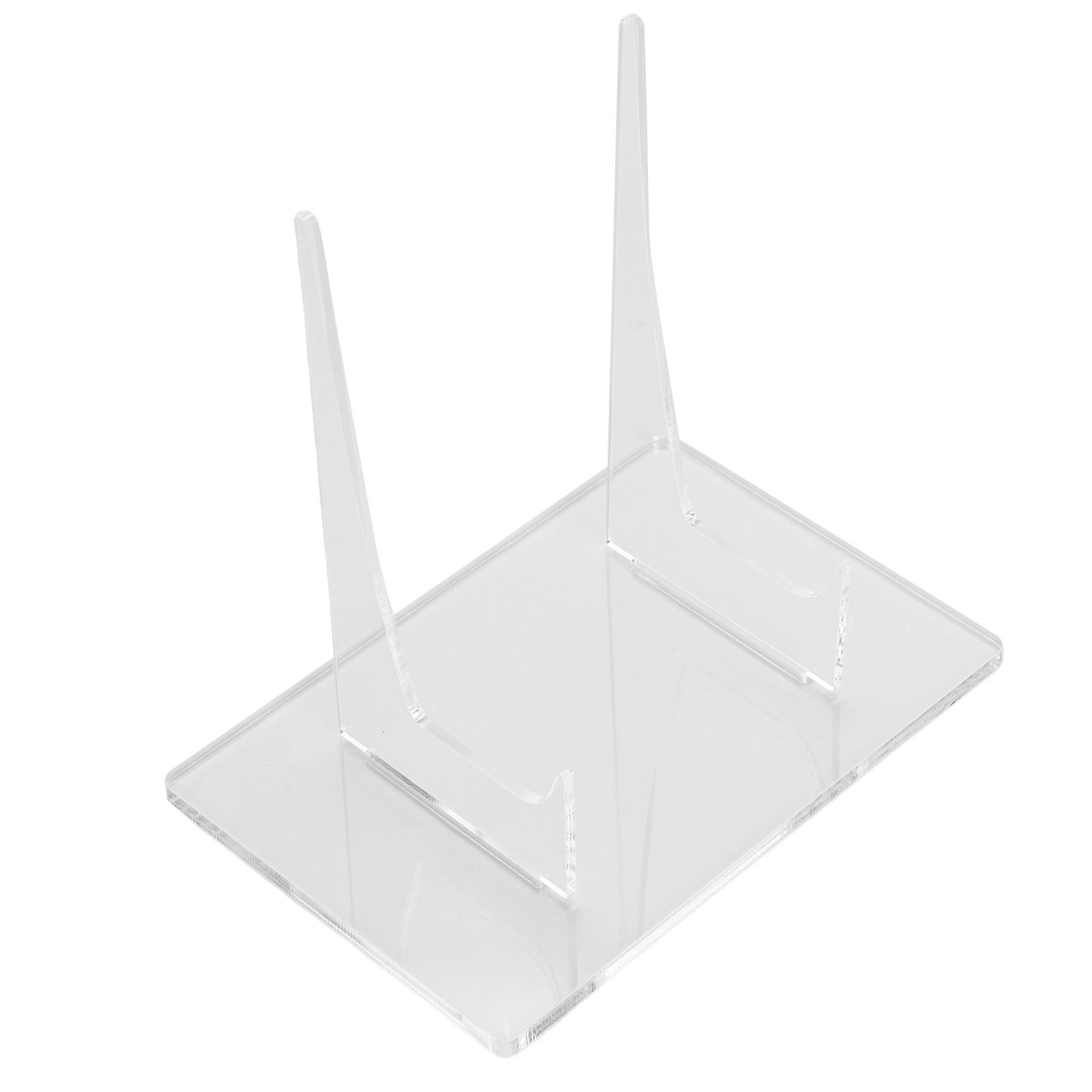 2 Packs Large Plate Holder Acrylic Clear Plate Display Stand for Book