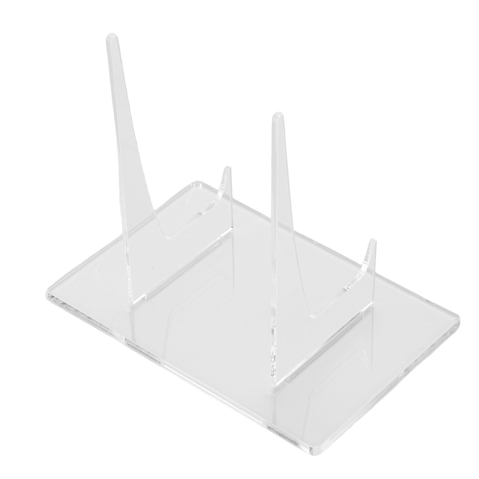 2 Packs Large Plate Holder Acrylic Clear Plate Display Stand for Book view 2