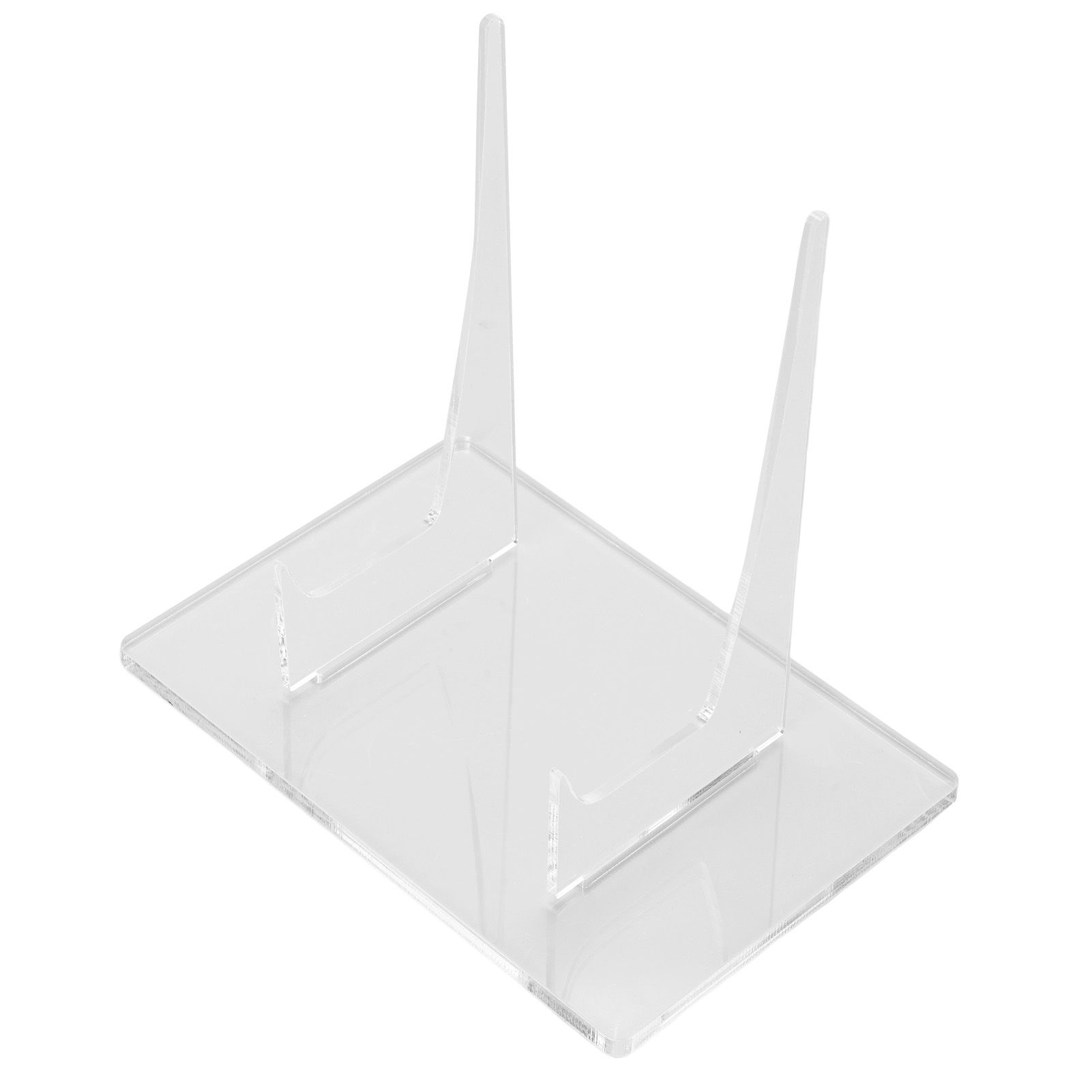 2 Packs Large Plate Holder Acrylic Clear Plate Display Stand for Book view 9