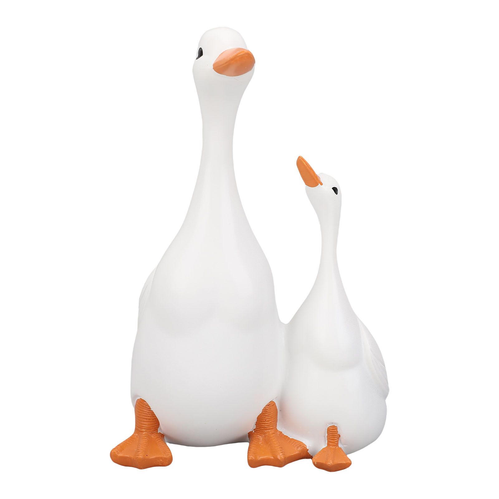 Lifelike Mother Duck and Duckling Resin Statue for Patio Yard Decoration Duck view 3
