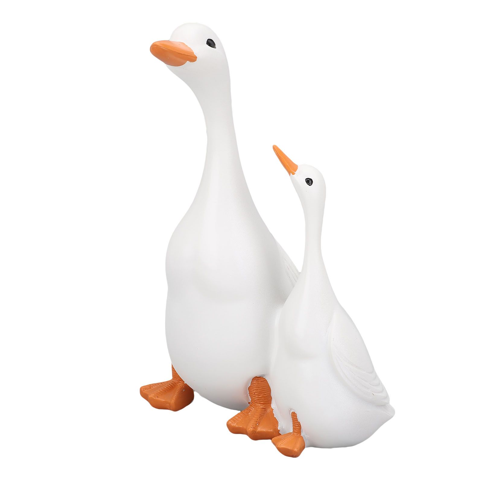 Lifelike Mother Duck and Duckling Resin Statue for Patio Yard Decoration Duck view 4