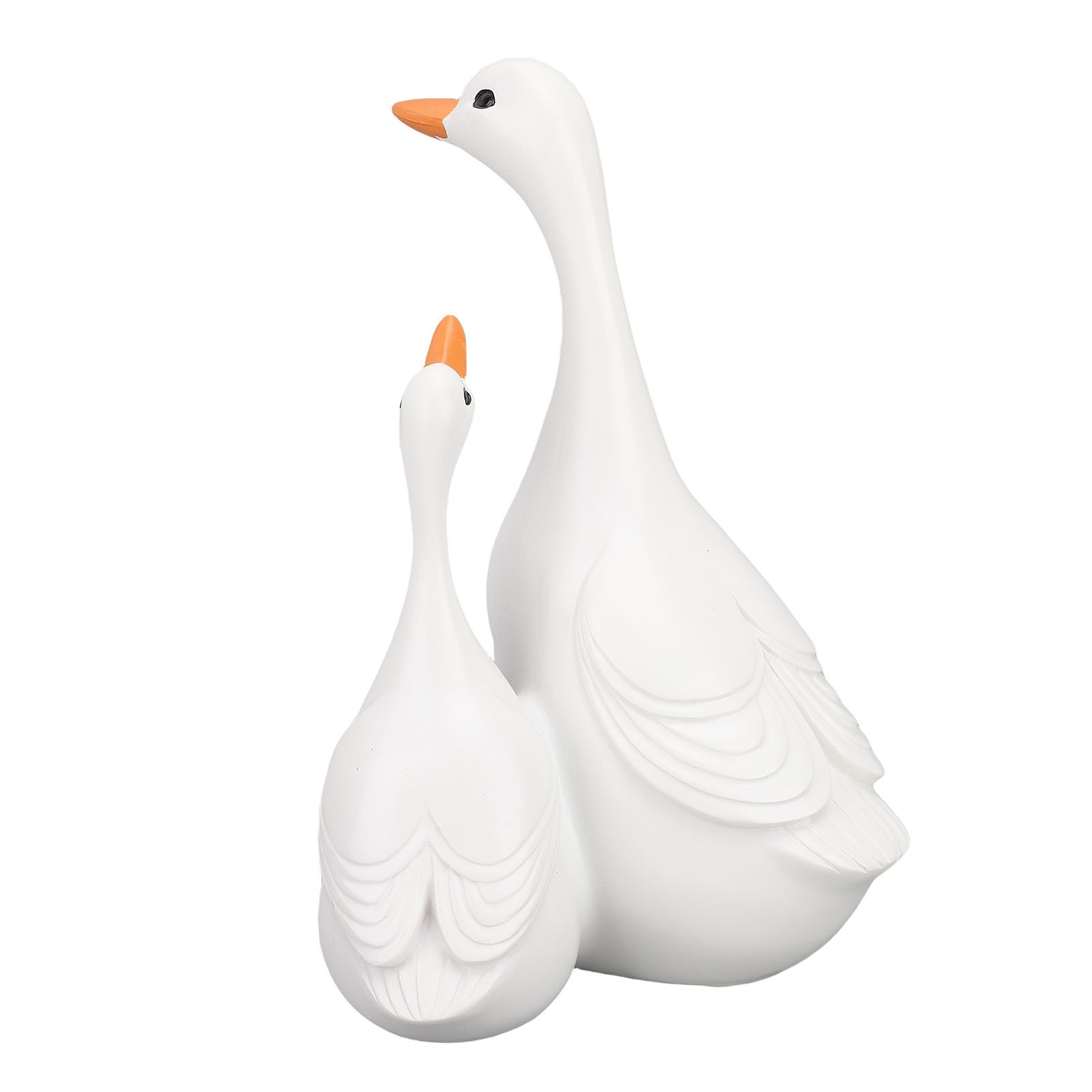 Lifelike Mother Duck and Duckling Resin Statue for Patio Yard Decoration Duck view 6