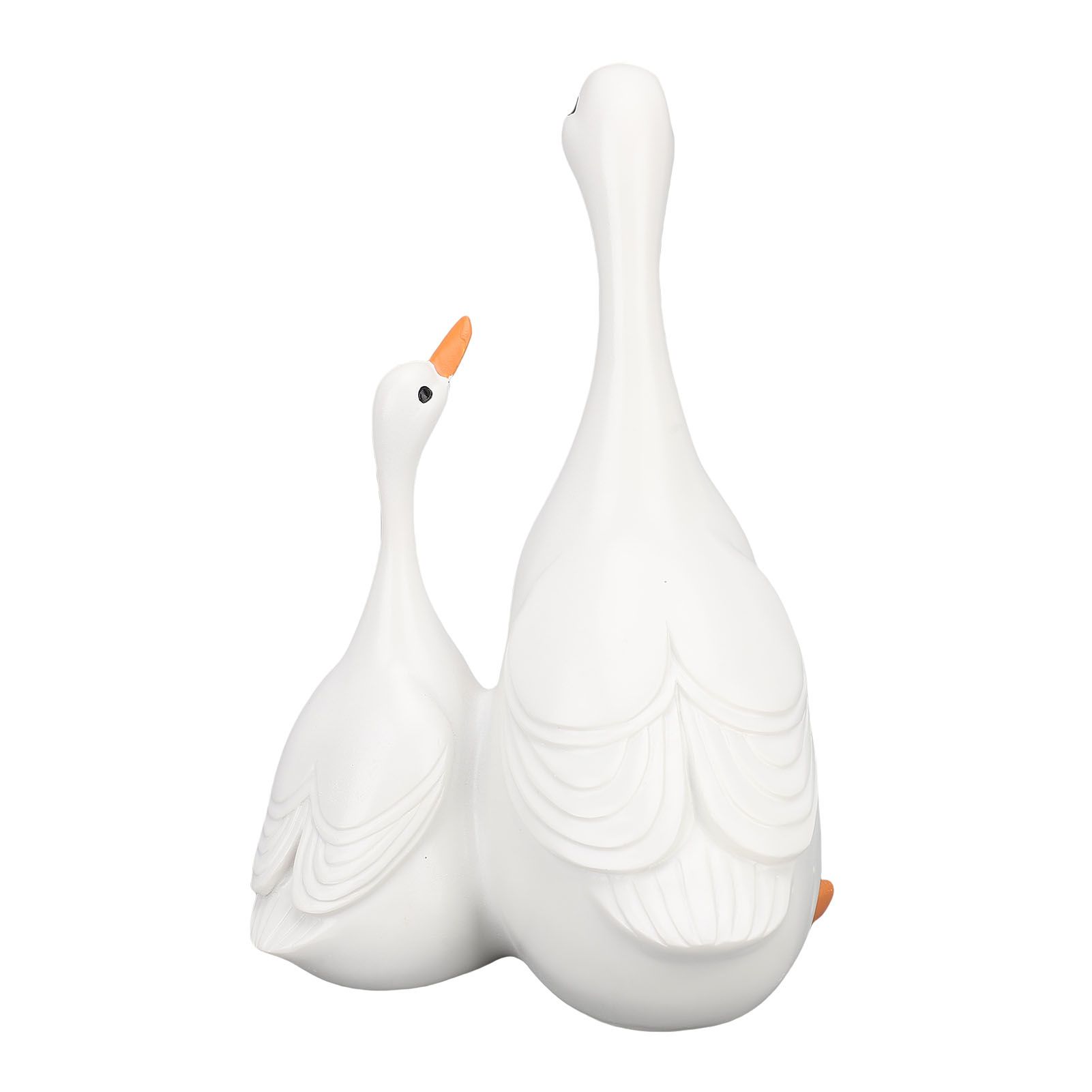 Lifelike Mother Duck and Duckling Resin Statue for Patio Yard Decoration Duck view 8