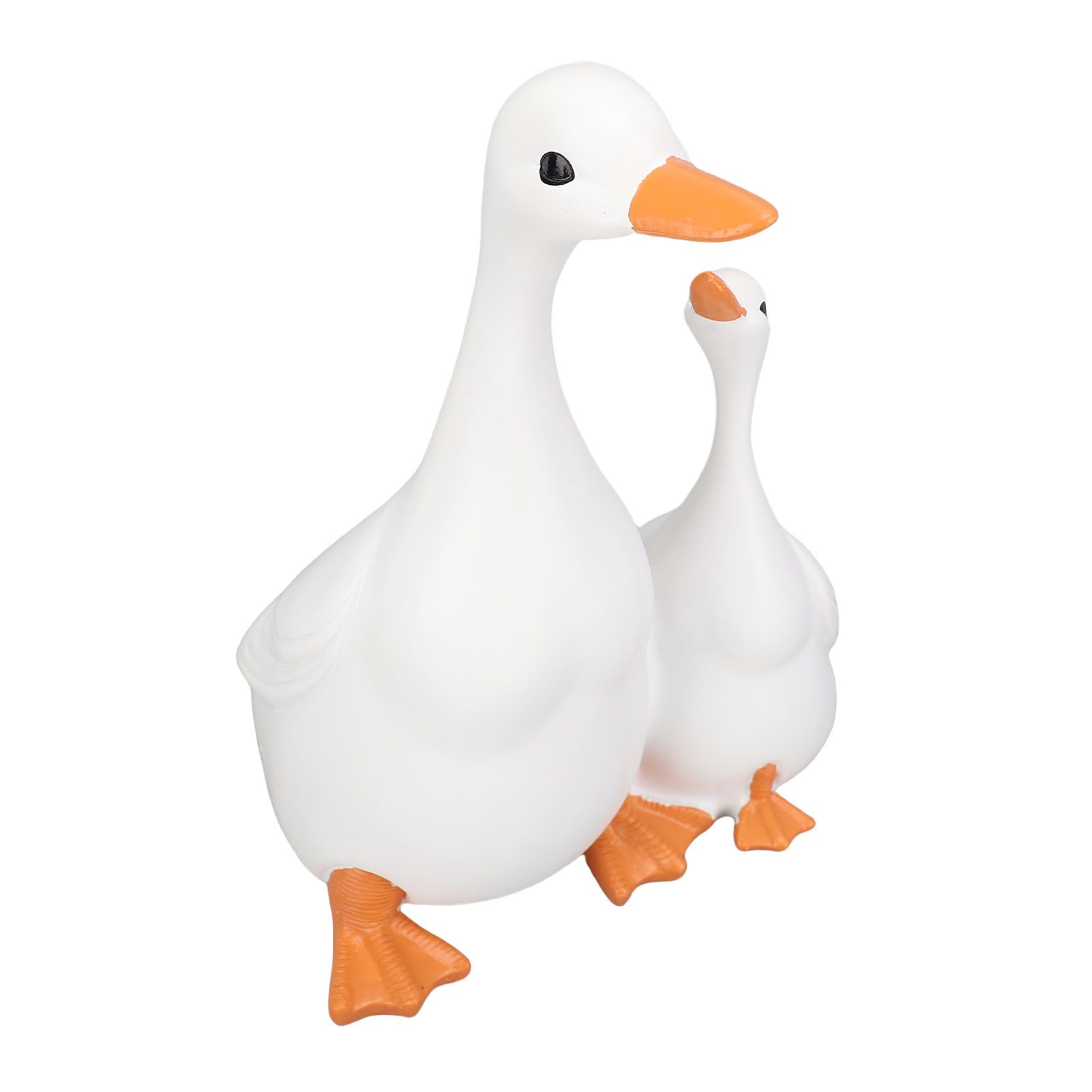 Lifelike Mother Duck and Duckling Resin Statue for Patio Yard Decoration Duck view 11