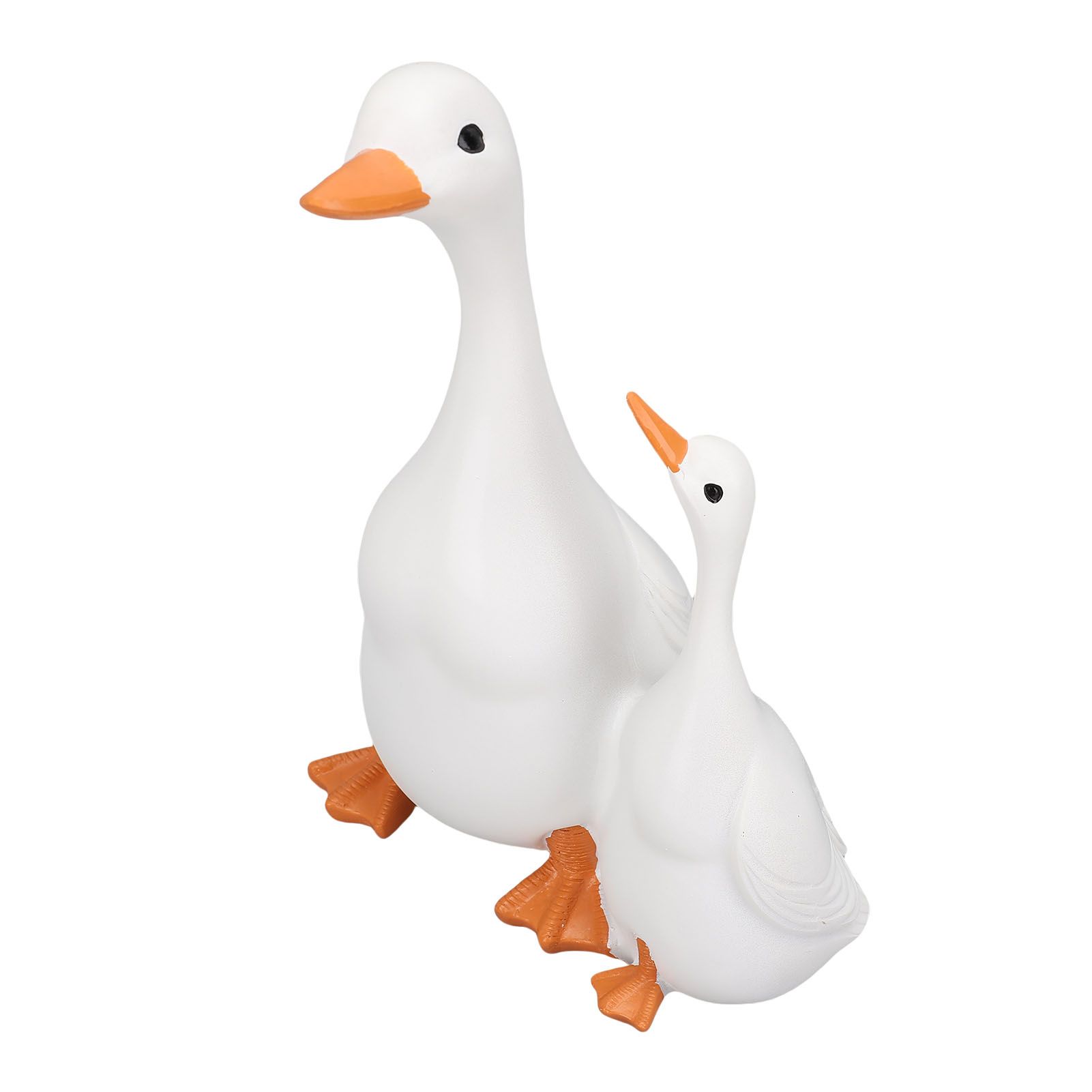 Lifelike Mother Duck and Duckling Resin Statue for Patio Yard Decoration Duck view 12