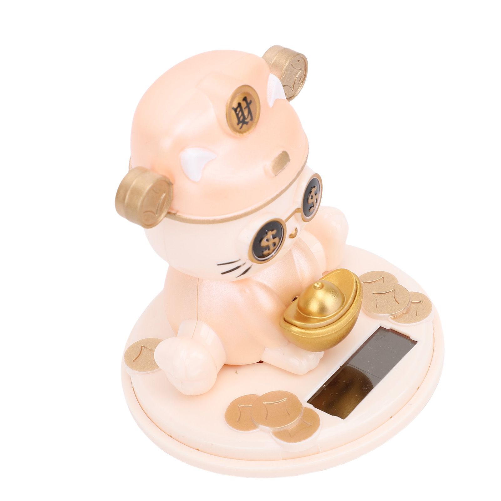 Lucky Fortune Cat Solar Powered Light Sensing Automatic Nodding Cat Fortune view 4