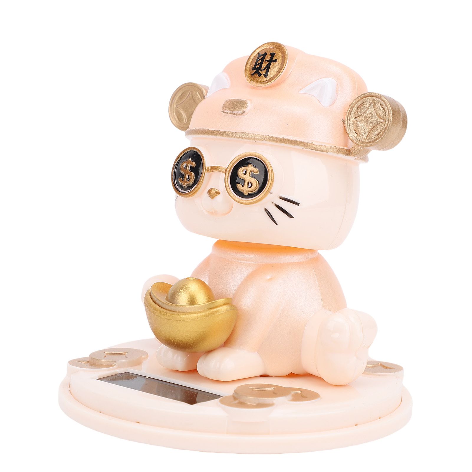 Lucky Fortune Cat Solar Powered Light Sensing Automatic Nodding Cat Fortune view 10