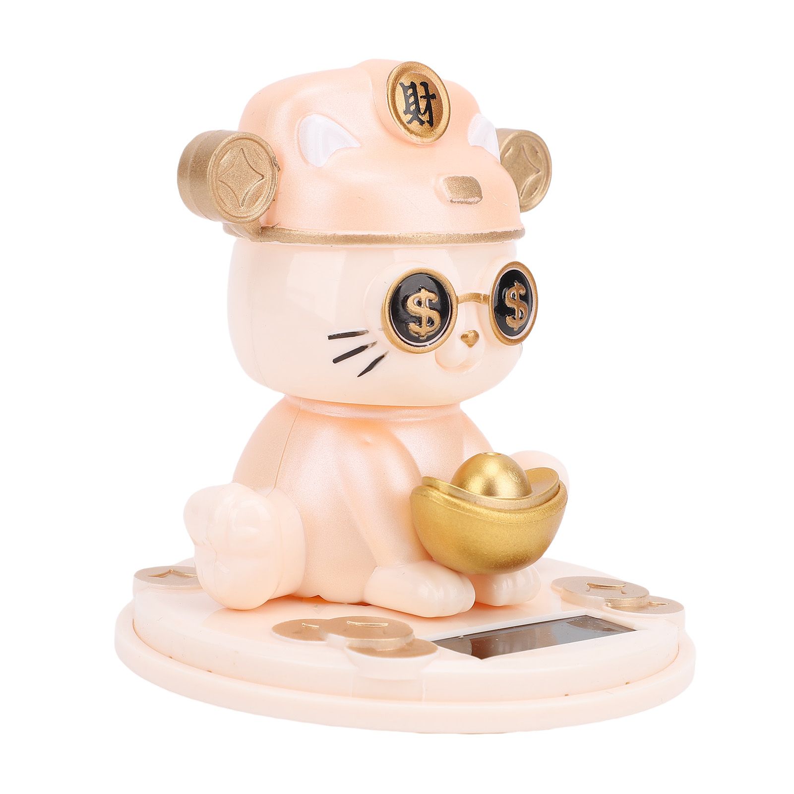 Lucky Fortune Cat Solar Powered Light Sensing Automatic Nodding Cat Fortune view 11