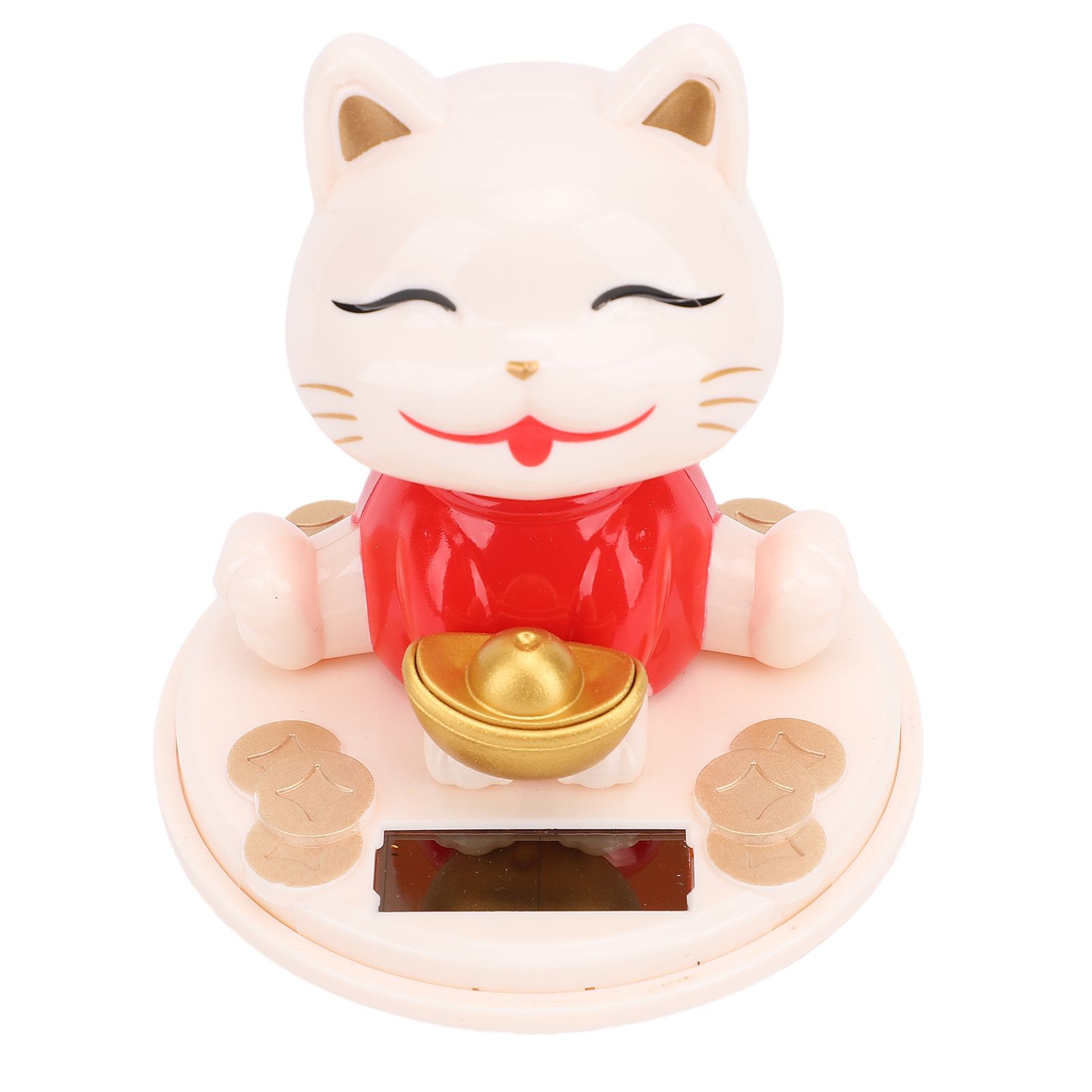 Lucky Fortune Cat Solar Powered Light Sensing Automatic Nodding Cat Fortune view 9