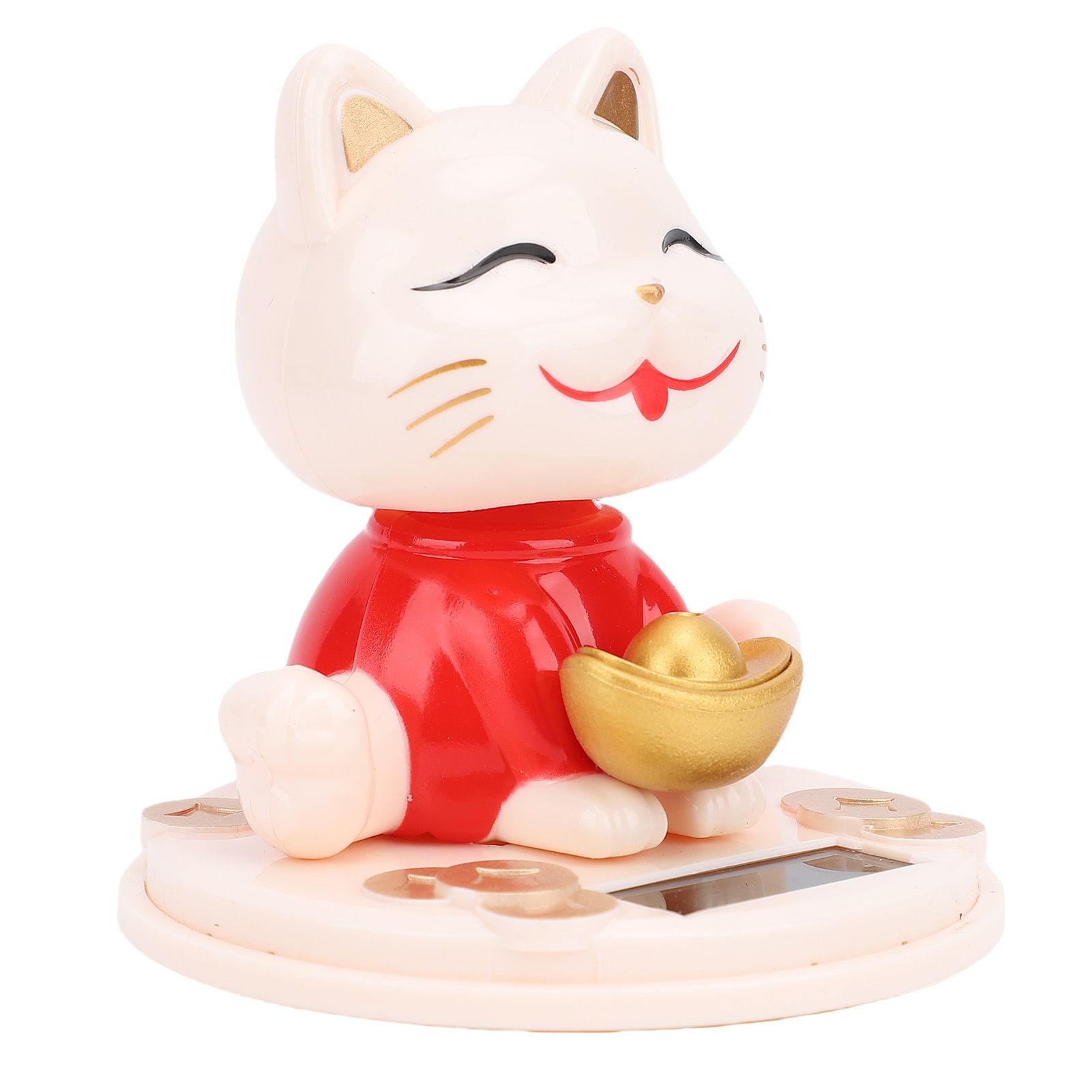 Lucky Fortune Cat Solar Powered Light Sensing Automatic Nodding Cat Fortune view 10