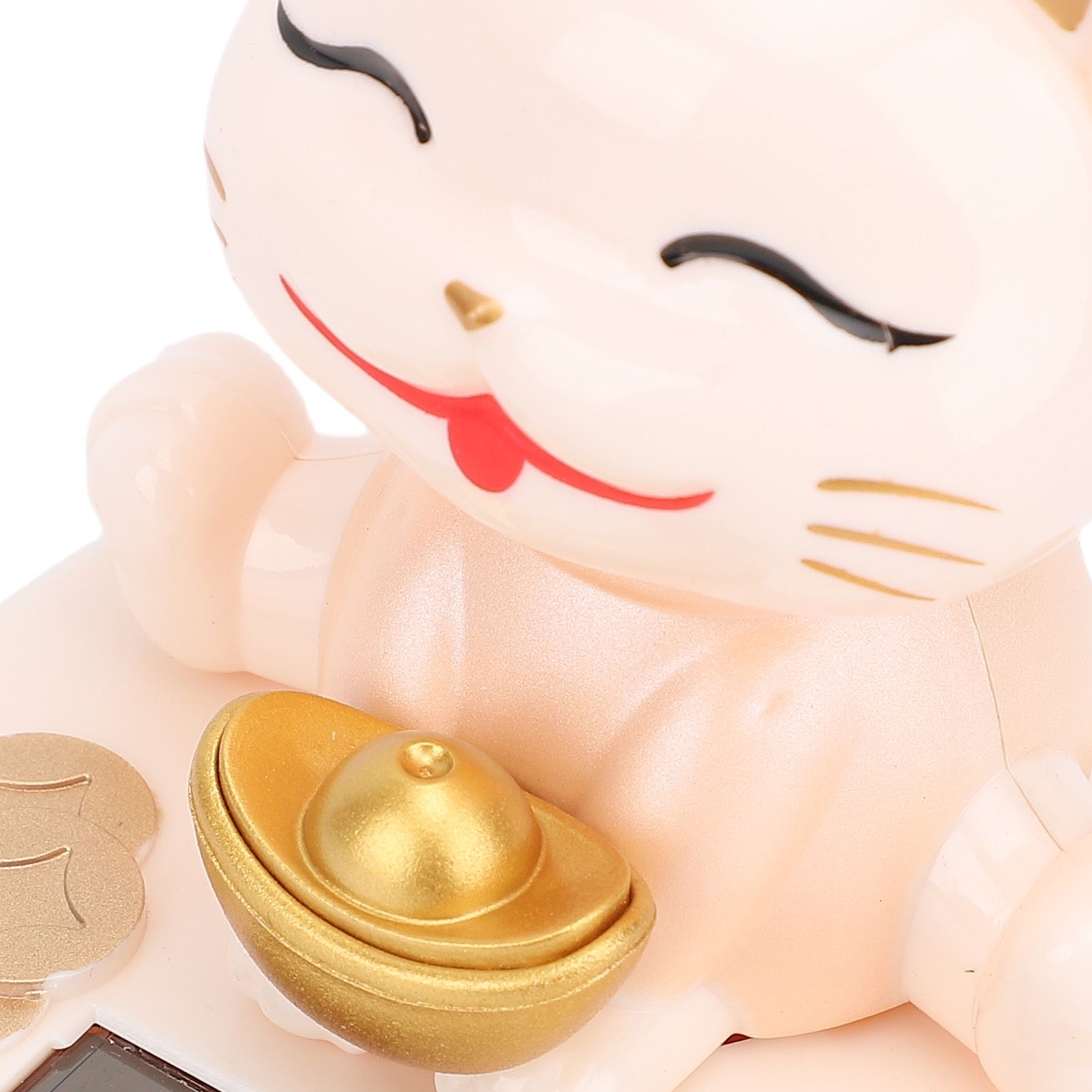 Lucky Fortune Cat Solar Powered Light Sensing Automatic Nodding Cat Fortune view 2