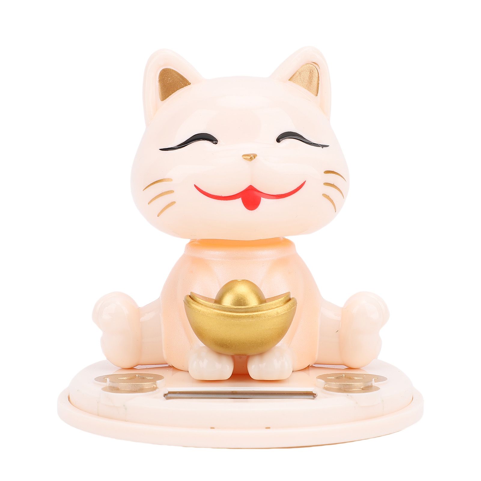 Lucky Fortune Cat Solar Powered Light Sensing Automatic Nodding Cat Fortune view 3