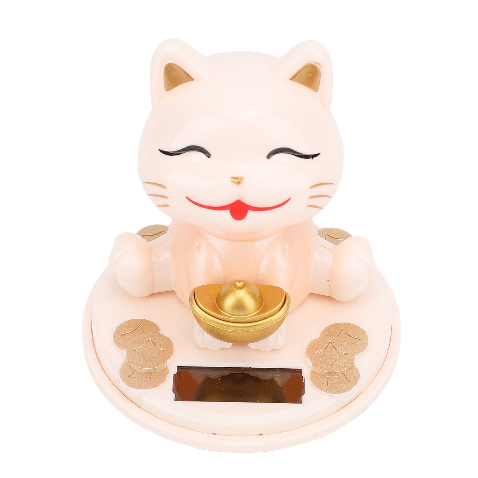 Lucky Fortune Cat Solar Powered Light Sensing Automatic Nodding Cat Fortune view 9